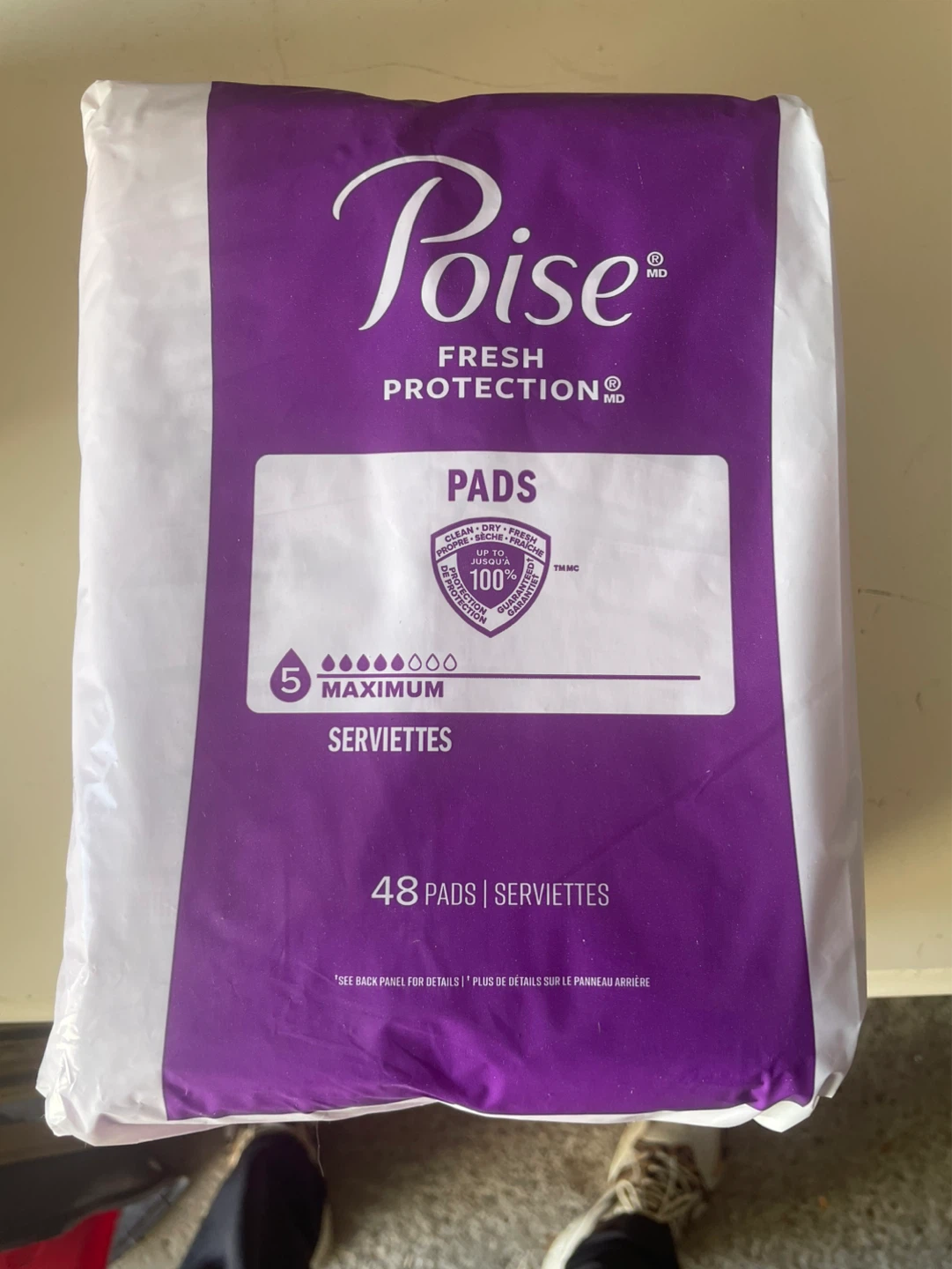 Poise Fresh Protection Pads, Maximum Absorbency, 48 Count