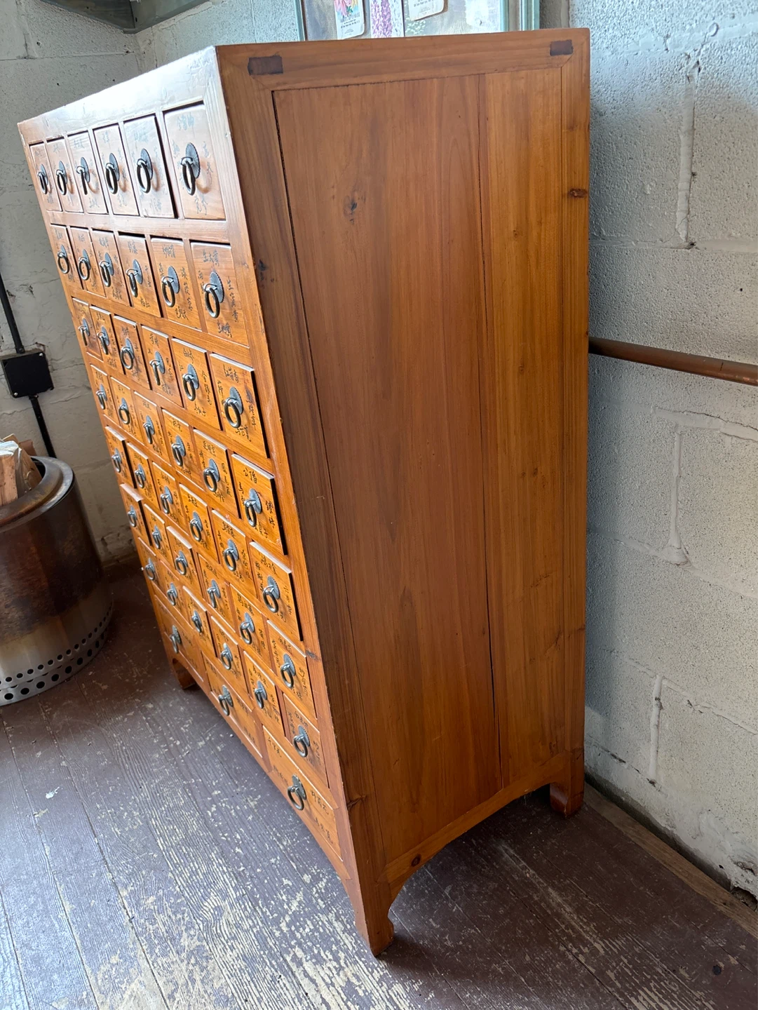 Vintage Wooden Apothecary Cabinet with Drawers - photo 2