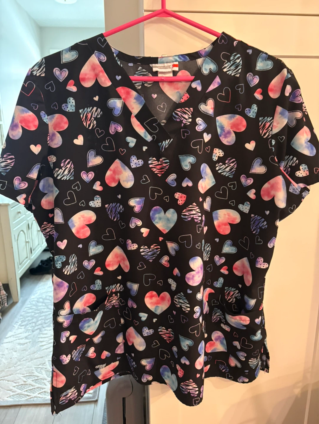 Lot of 5 Scrub Tops - Various Prints - photo 3