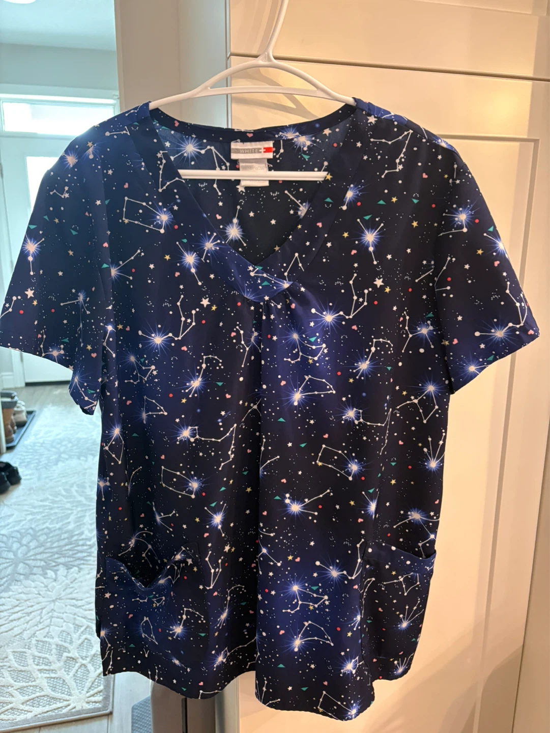 Lot of 5 Scrub Tops - Various Prints