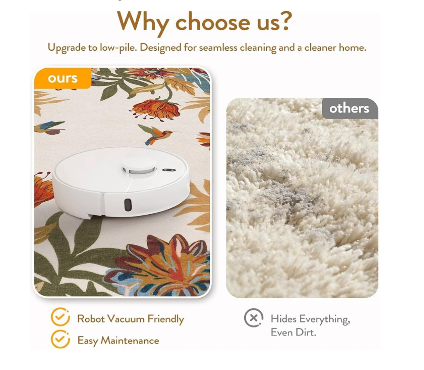 Round Floral & Bird Area Rug 4ft Washable Circular - photo 2