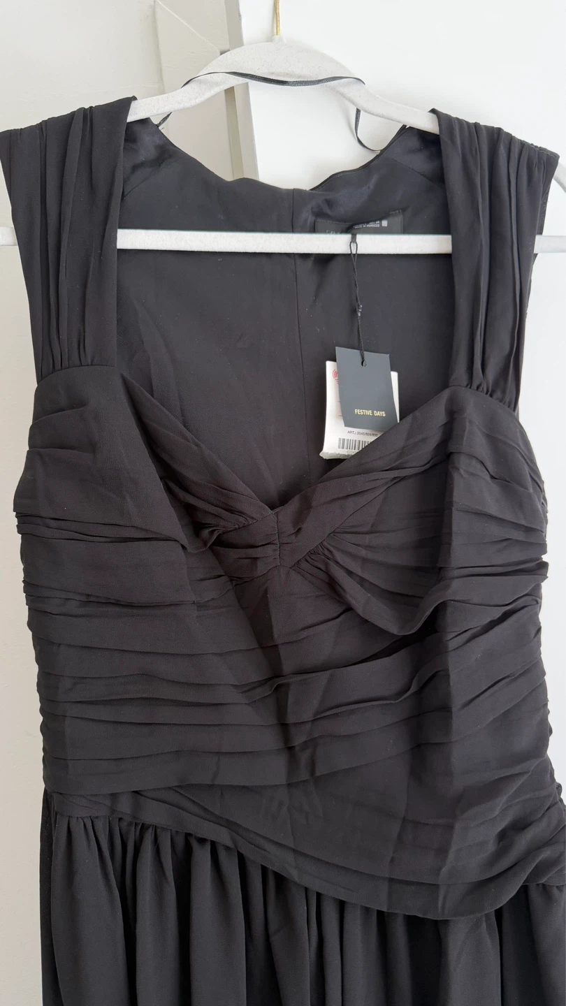 ZARA Asymmetrical Draped Mini Dress - photo 3