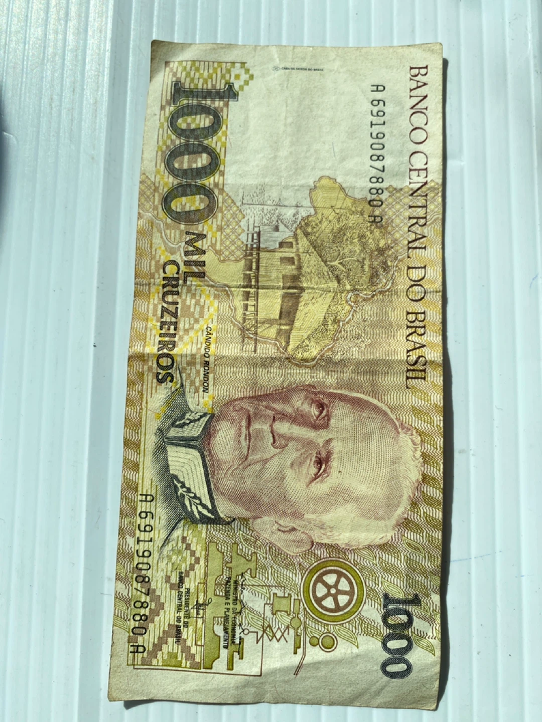 Brazil 1000 Cruzeiros Banknote - photo 2