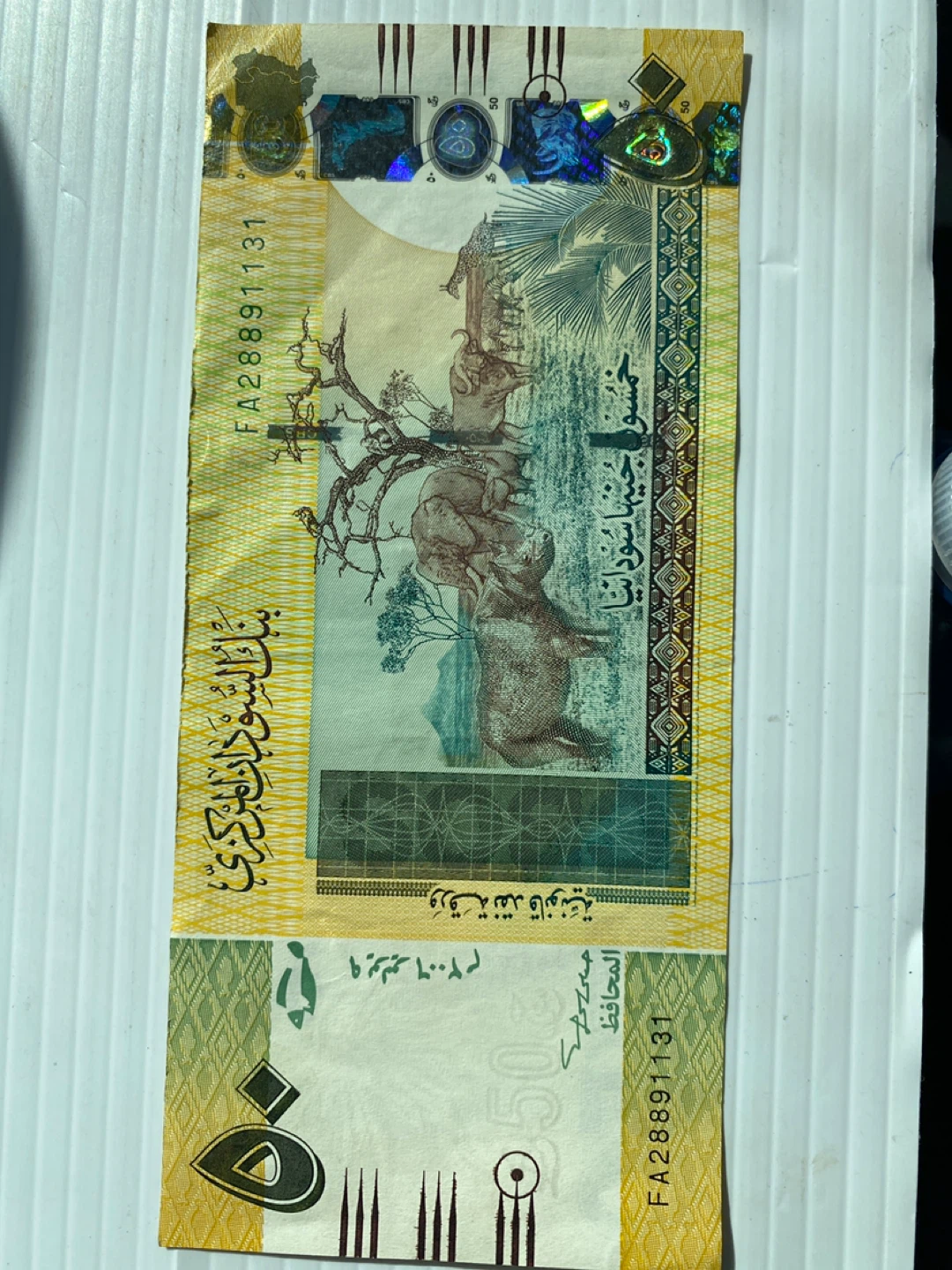 50 Sudanese Pounds Banknote
