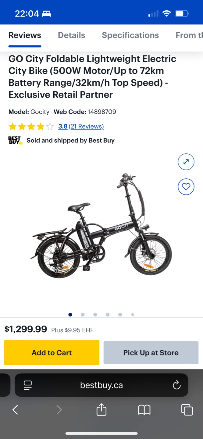 Brand New! Go City Foldable E-bike - photo 3