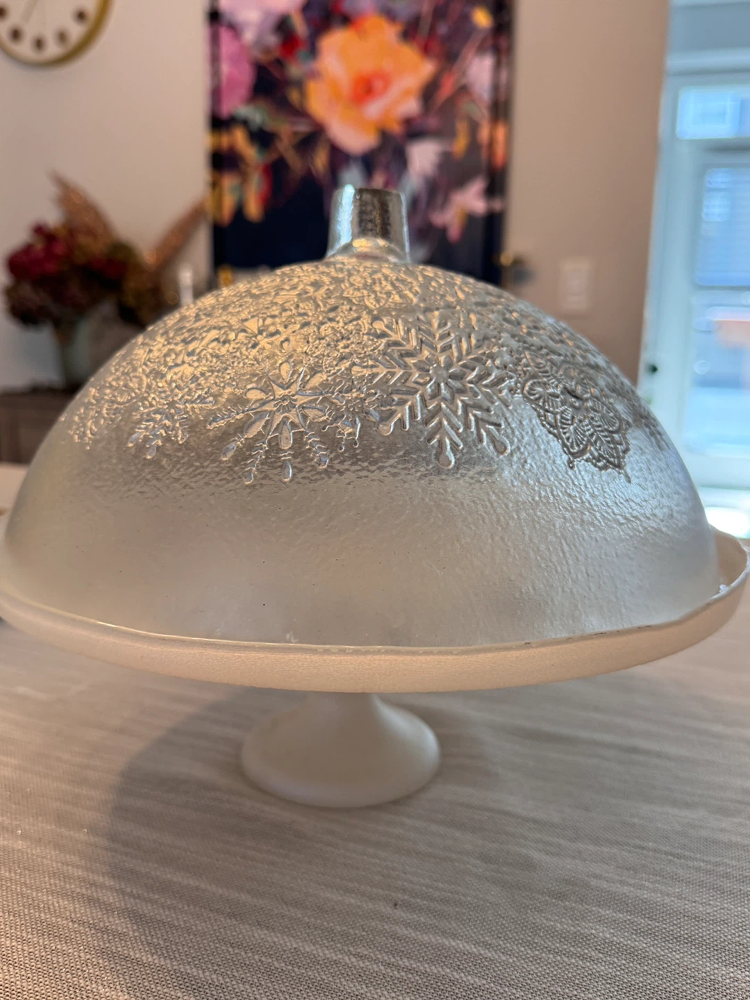 Glass Cake Stand with Dome