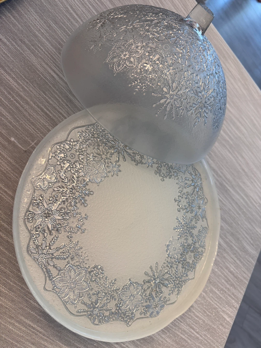 Glass Cake Stand with Dome - photo 2