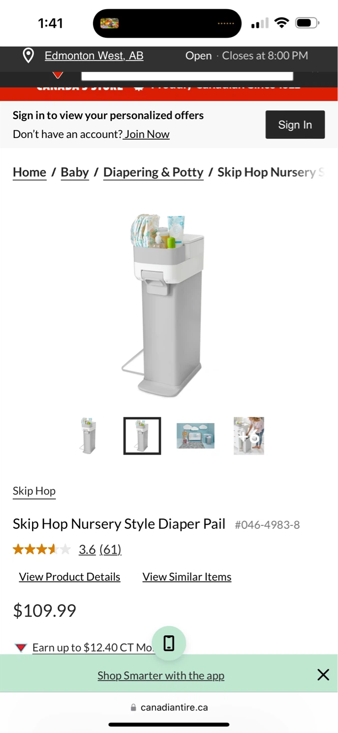 Skip Hop Nursery Style Diaper Pail - photo 3