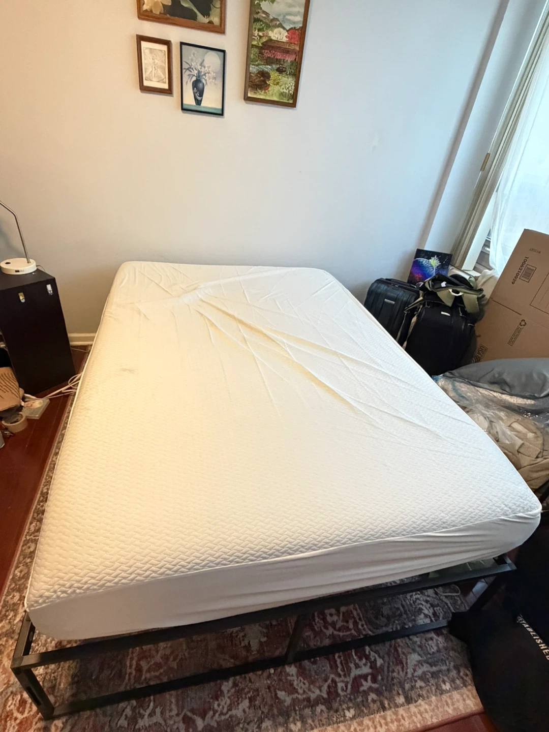 Free full bed frame and mattress