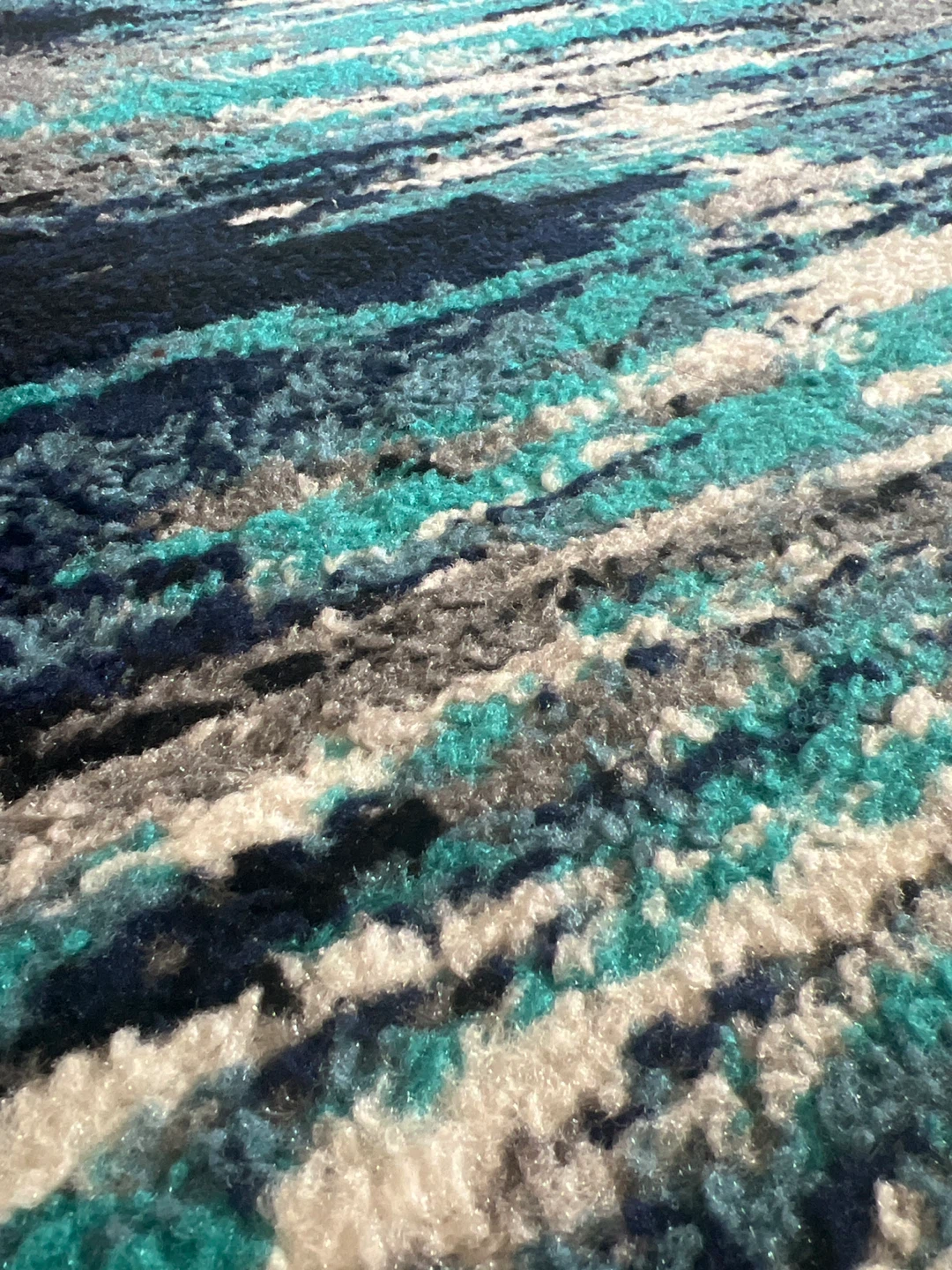 Area Rug - Abstract Blue and Teal Design - photo 2