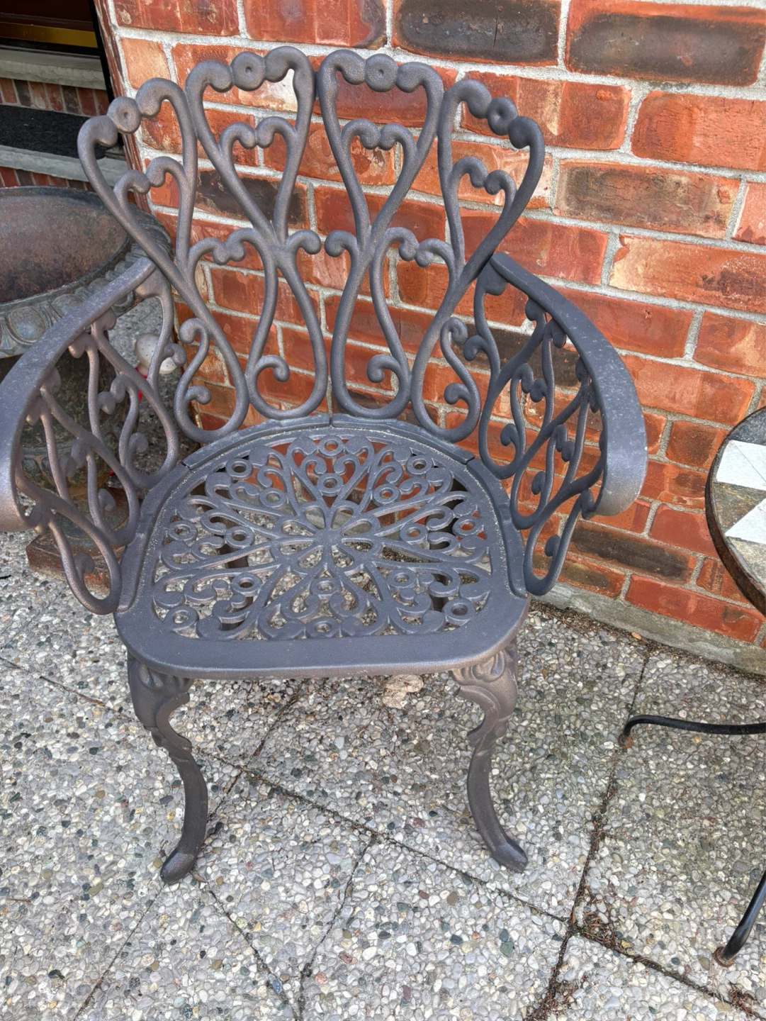 Cast-aluminum  table and Chairs Set - photo 3