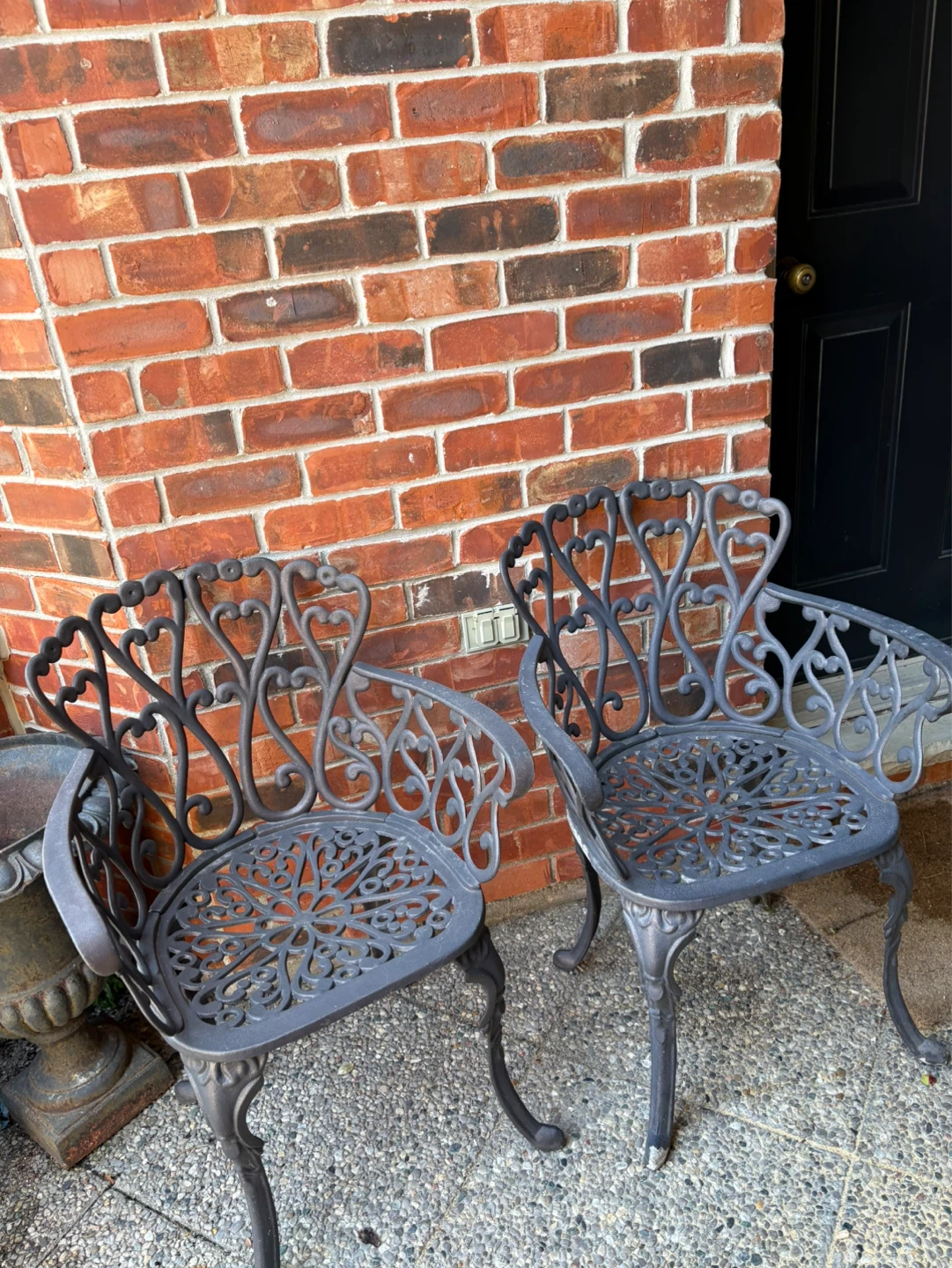 Cast-aluminum  table and Chairs Set - photo 4