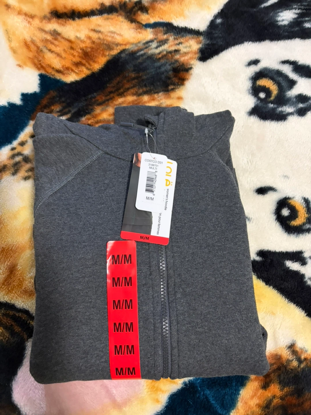 Women's Grey Full Zip Hoodie - M/M