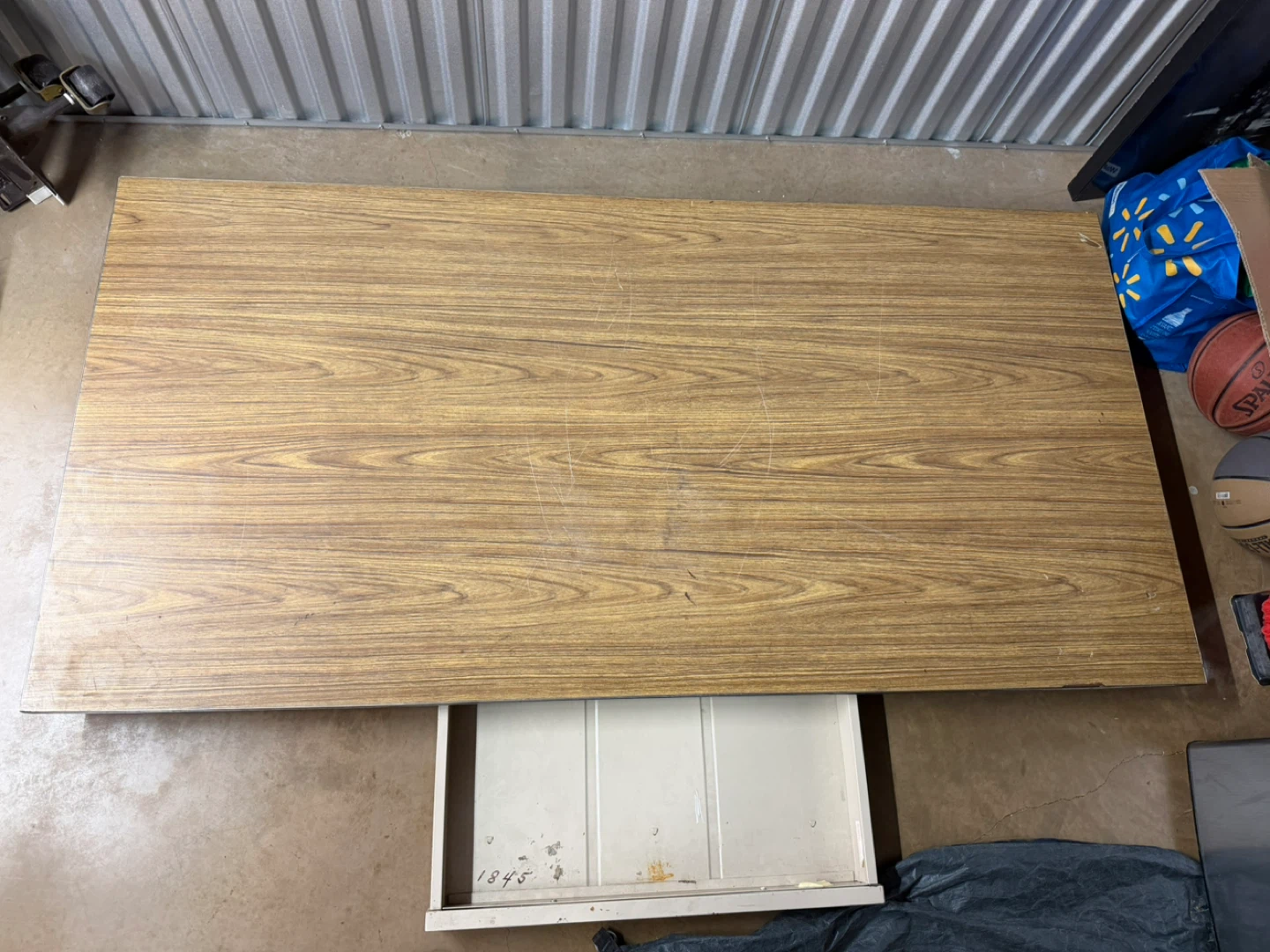 Heavy-Duty Metal Workbench with Drawer – Garage / Workshop Table