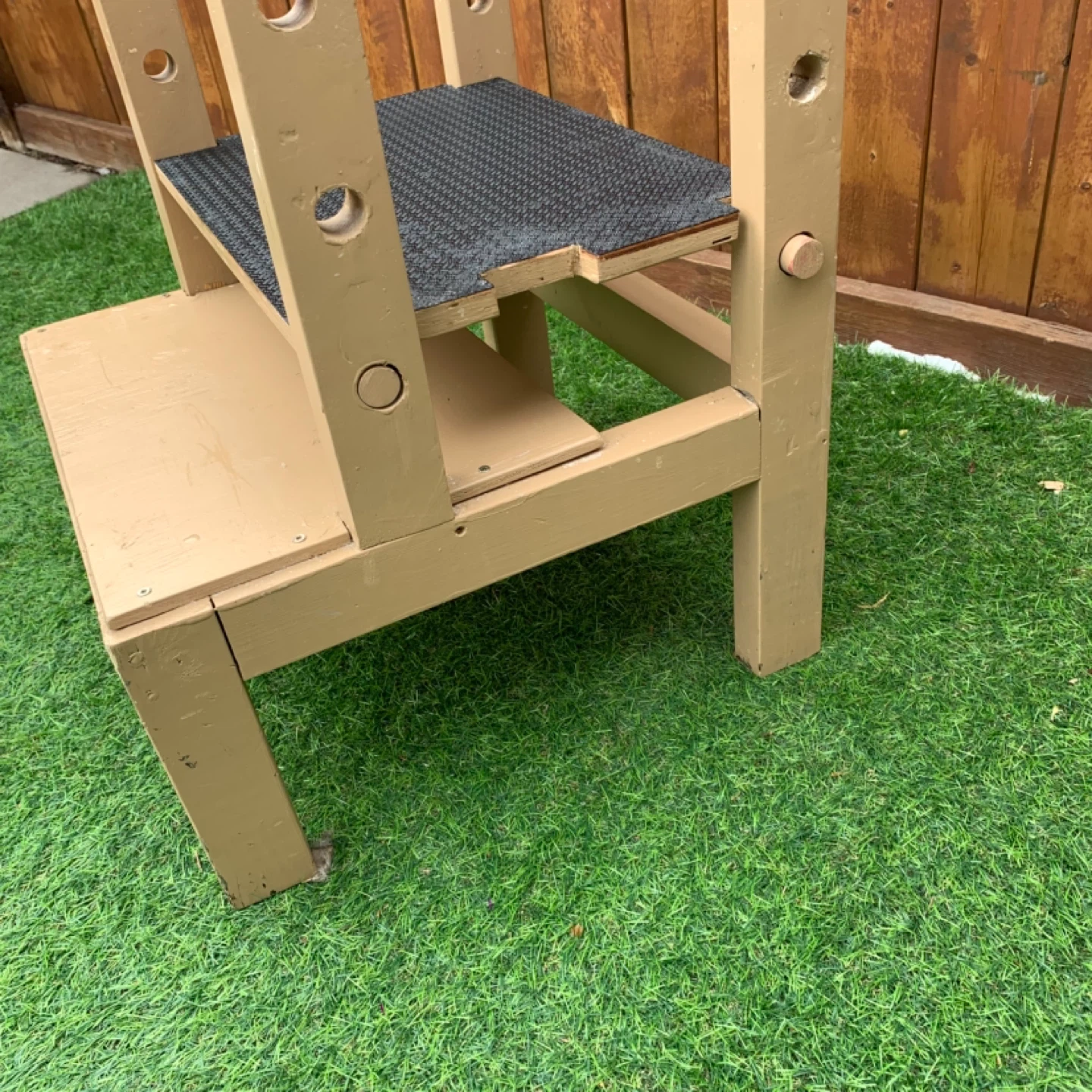 Kitchen Helper Stool Kids Step Stool Adjustable Wood Furniture - photo 5