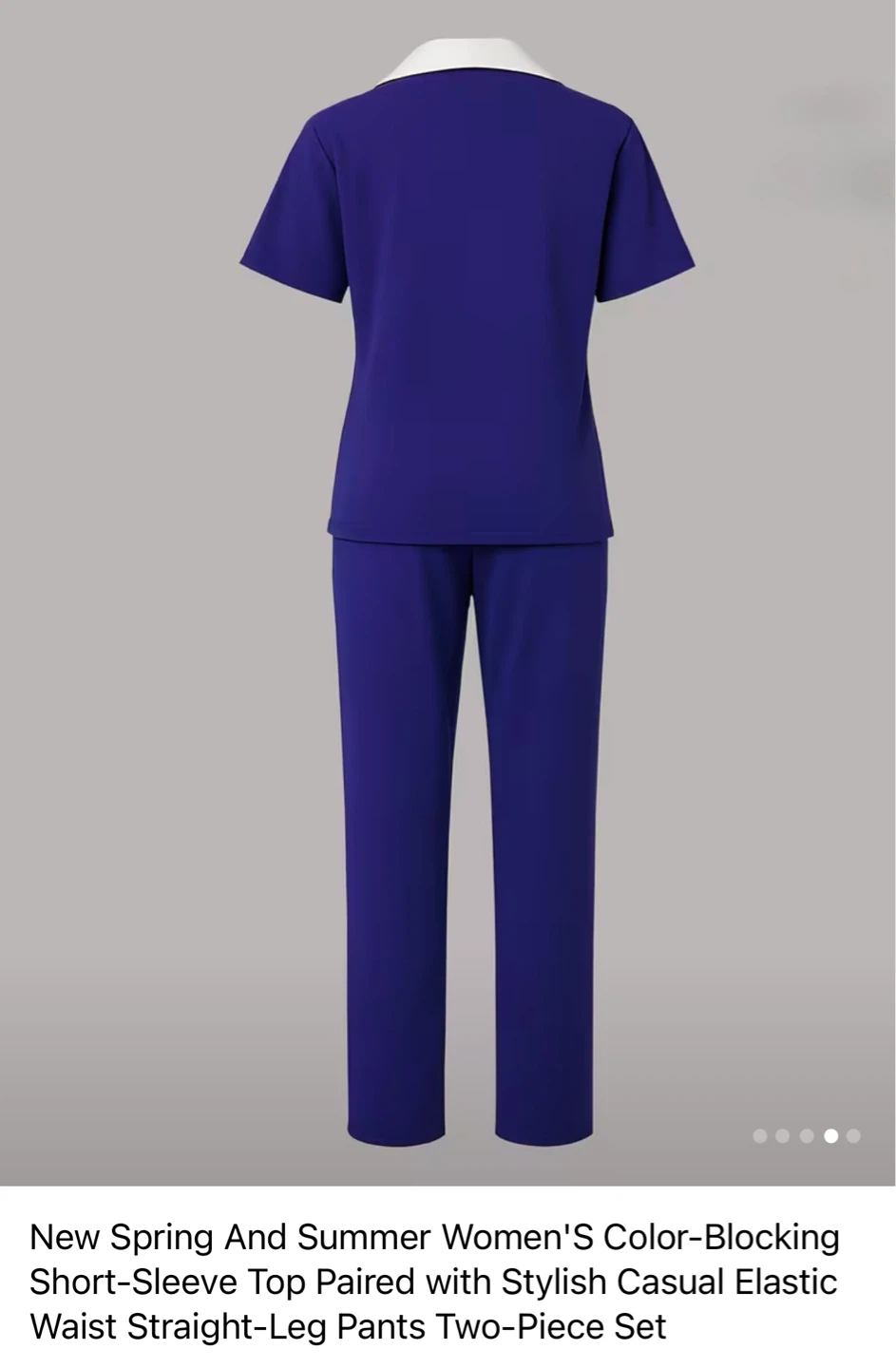 Women's Color-Blocking Two-Piece Set 💙💙💙 - photo 2