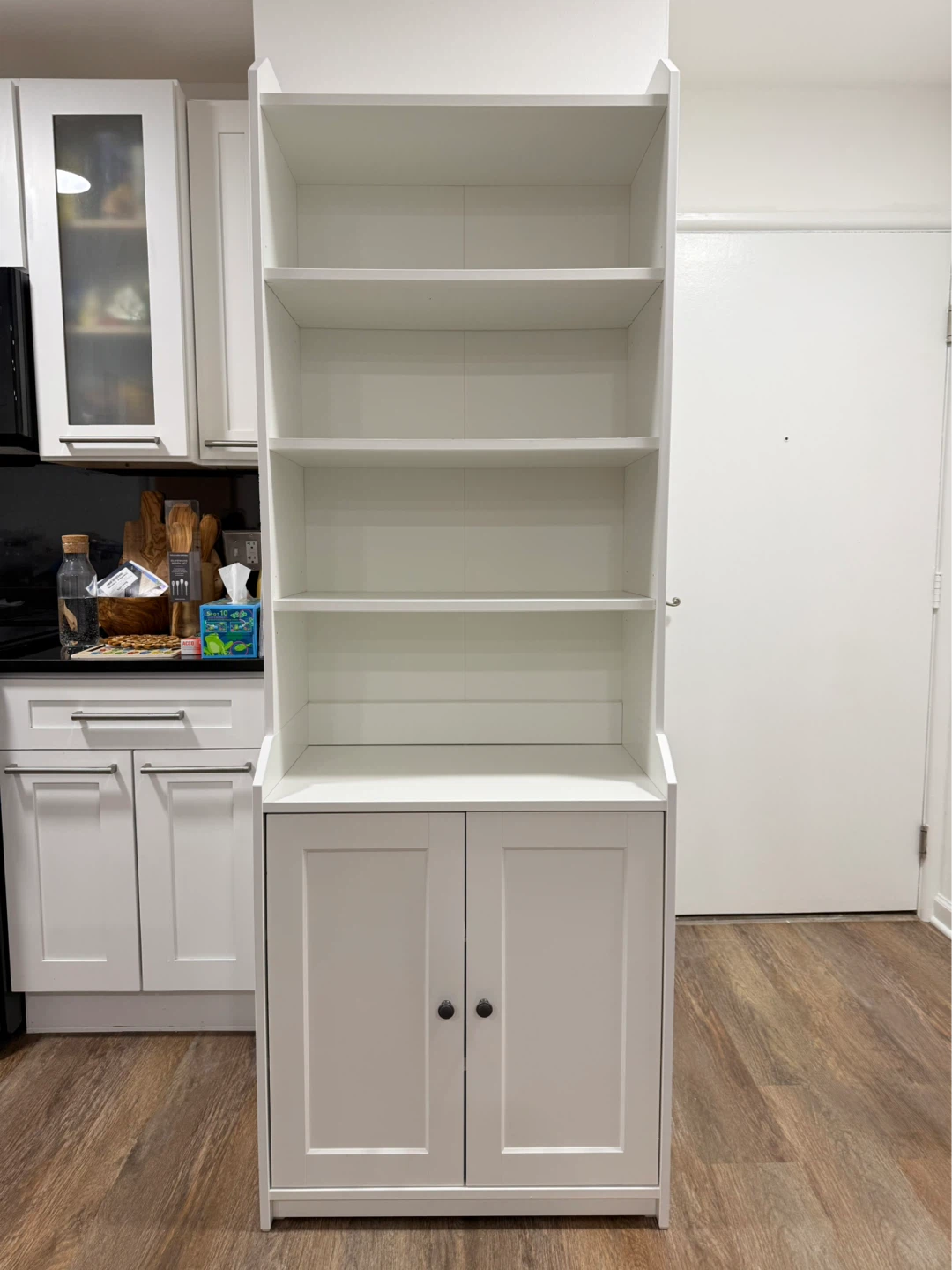 HAUGA High cabinet with two doors
