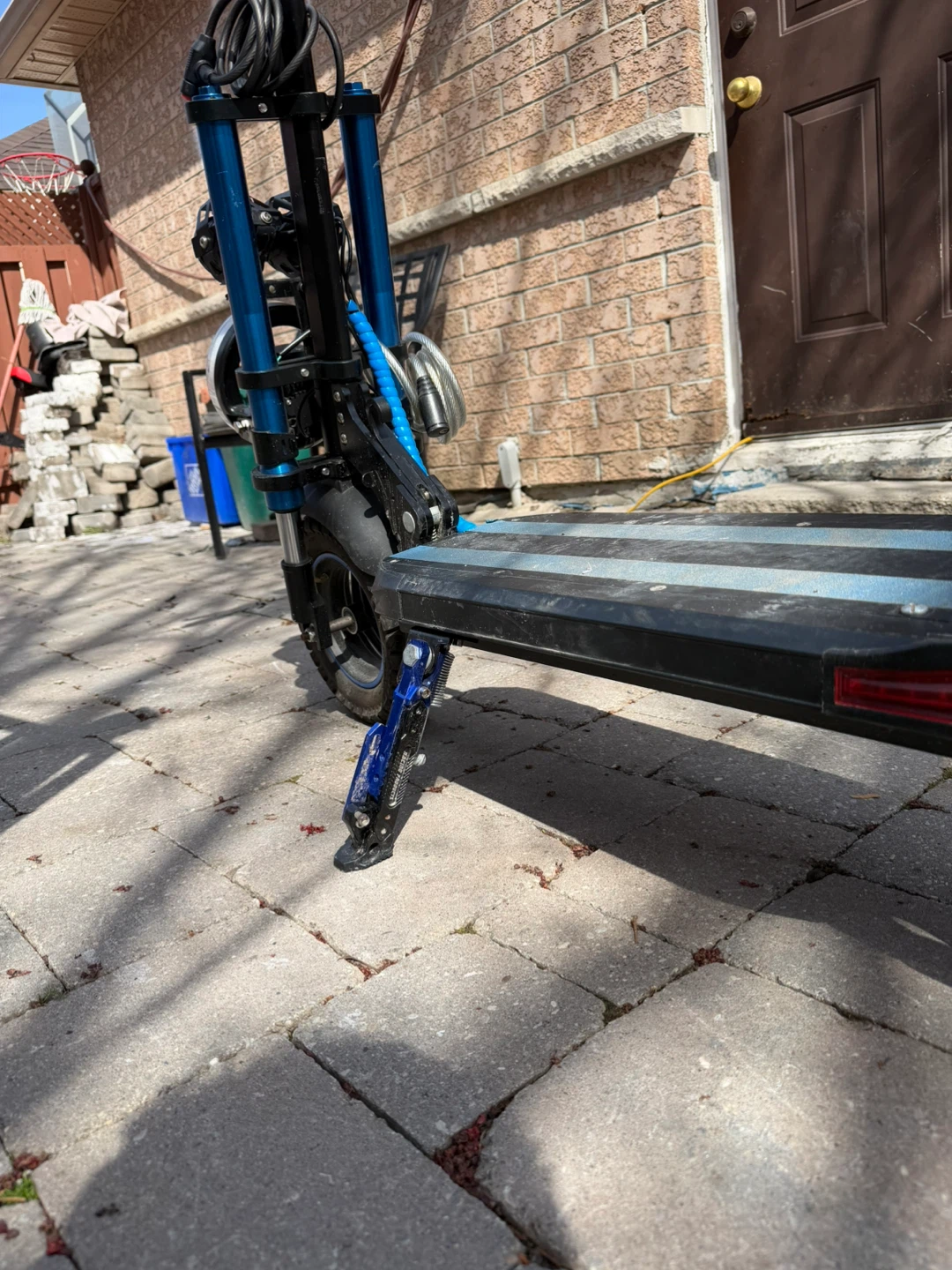 Electric Scooter with Blue Accents - photo 5