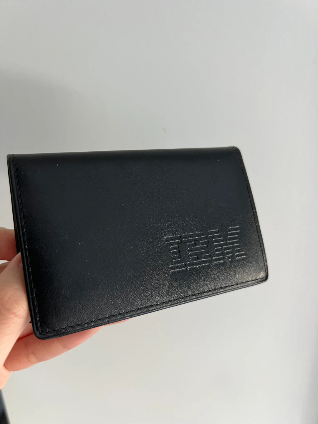 Black IBM Card Holder Wallet