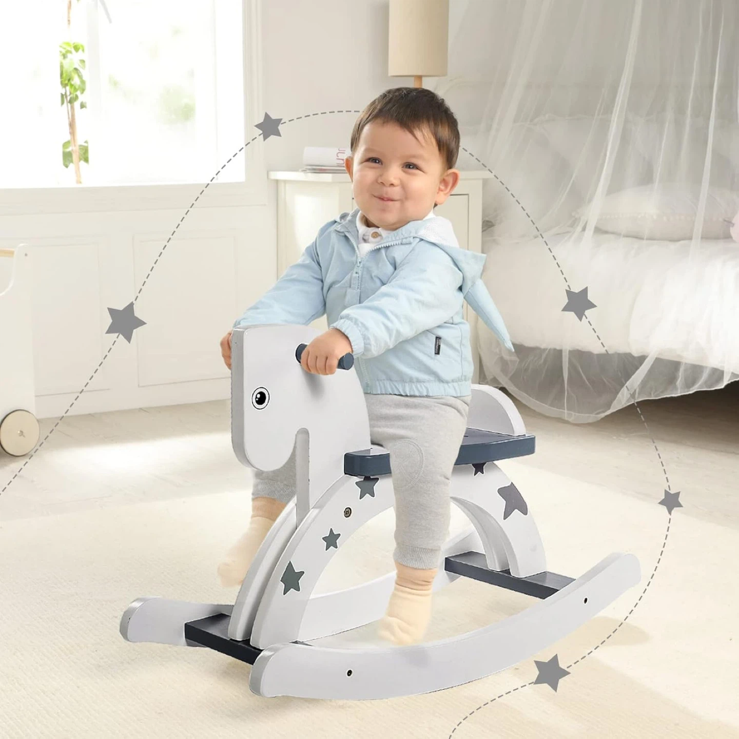 Wooden Rocking Horse Toy - photo 2