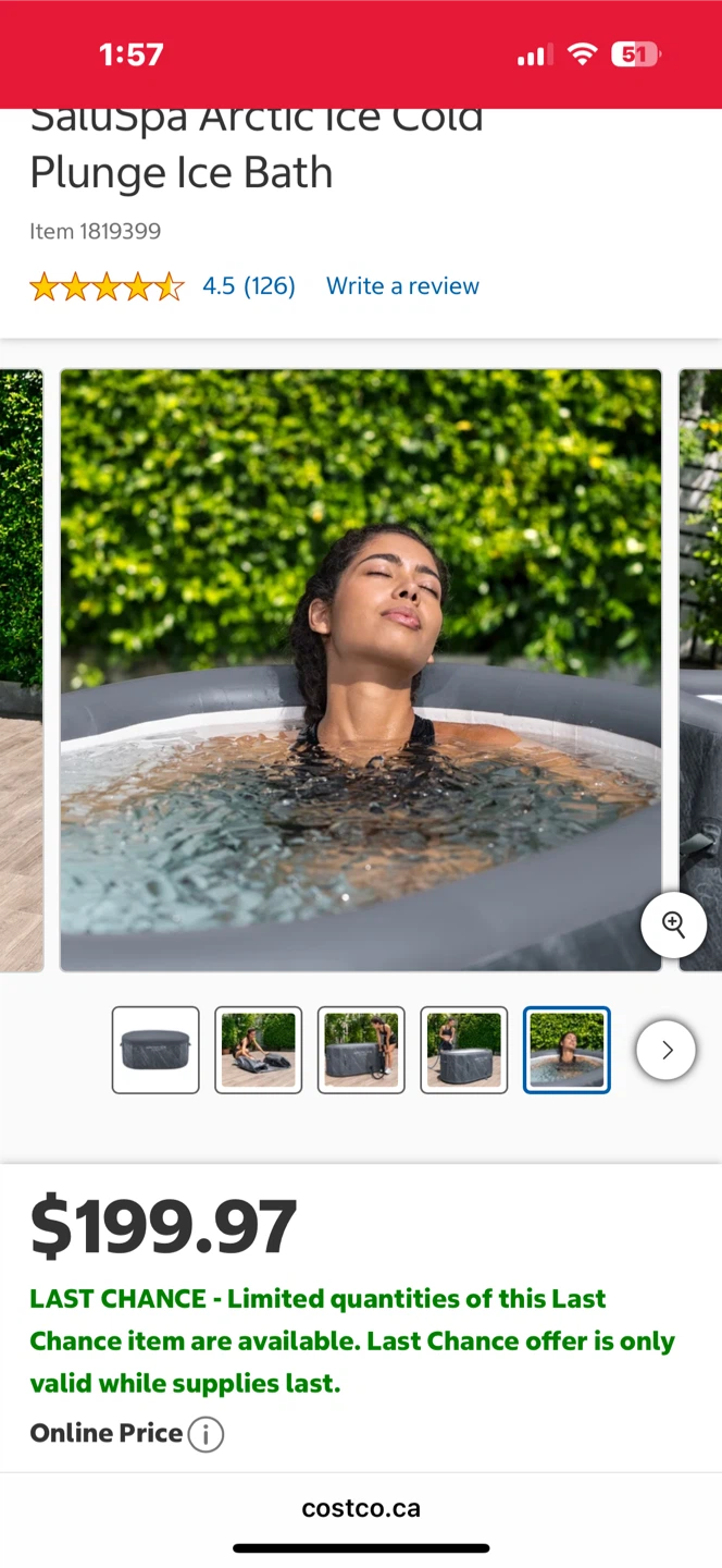 Saluspa Arctic Ice Cold Plunge Ice Bath 🌱 - photo 5