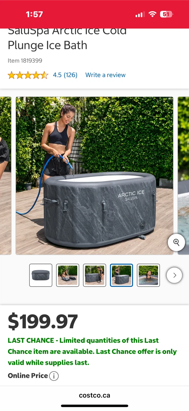 Saluspa Arctic Ice Cold Plunge Ice Bath 🌱 - photo 4