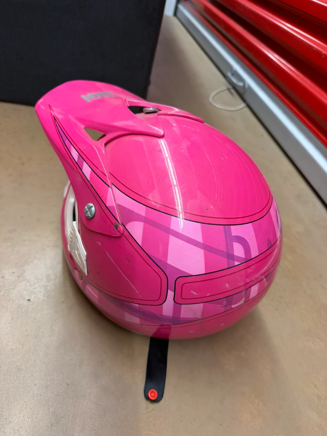 SIGI Pink Junior Dirt Bike Helmet - Size M - photo 3