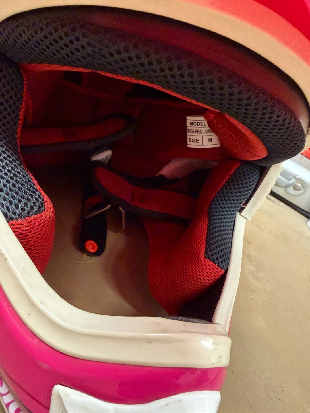 SIGI Pink Junior Dirt Bike Helmet - Size M - photo 2