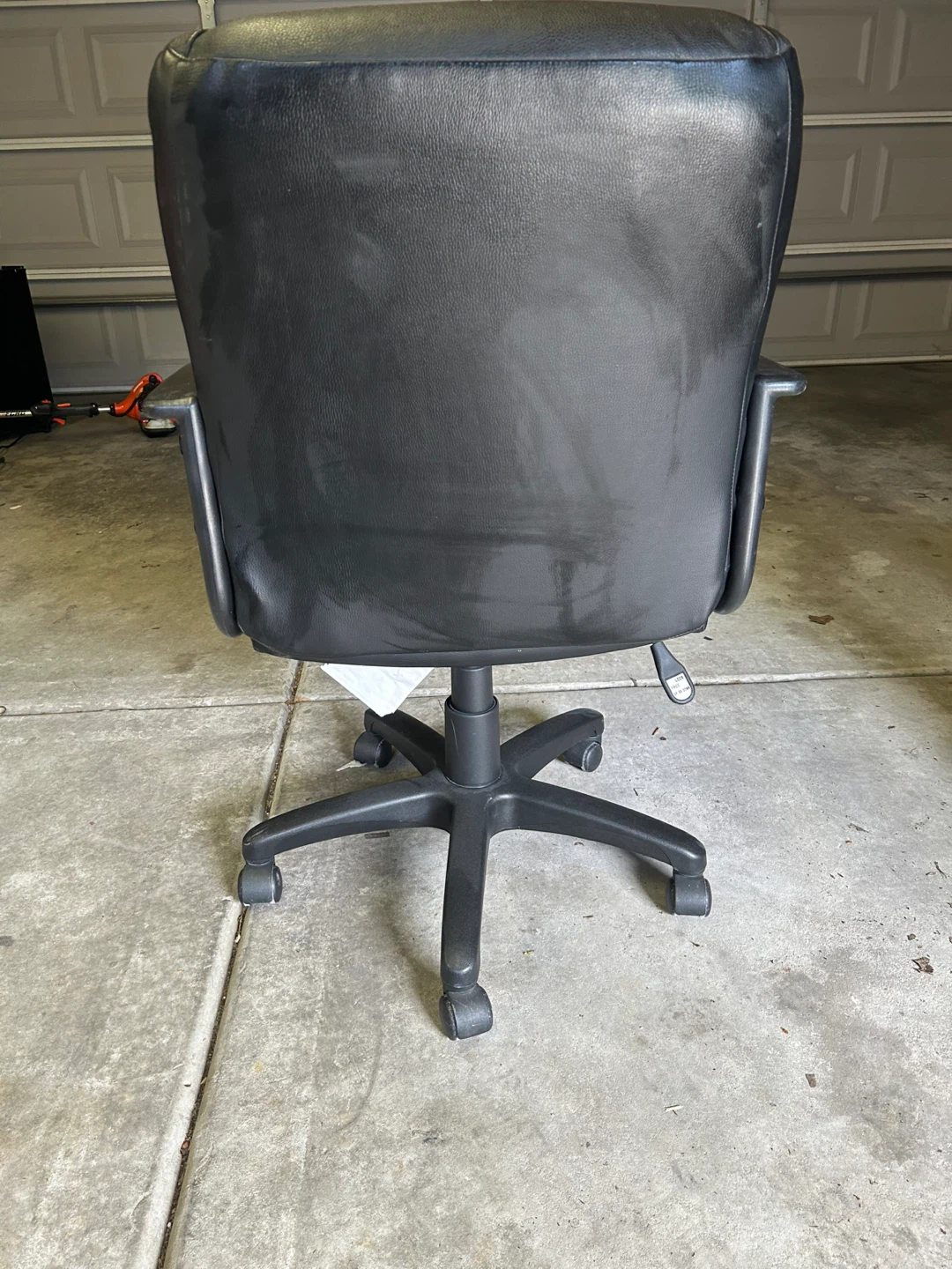 Black Leather Office Chair - photo 3