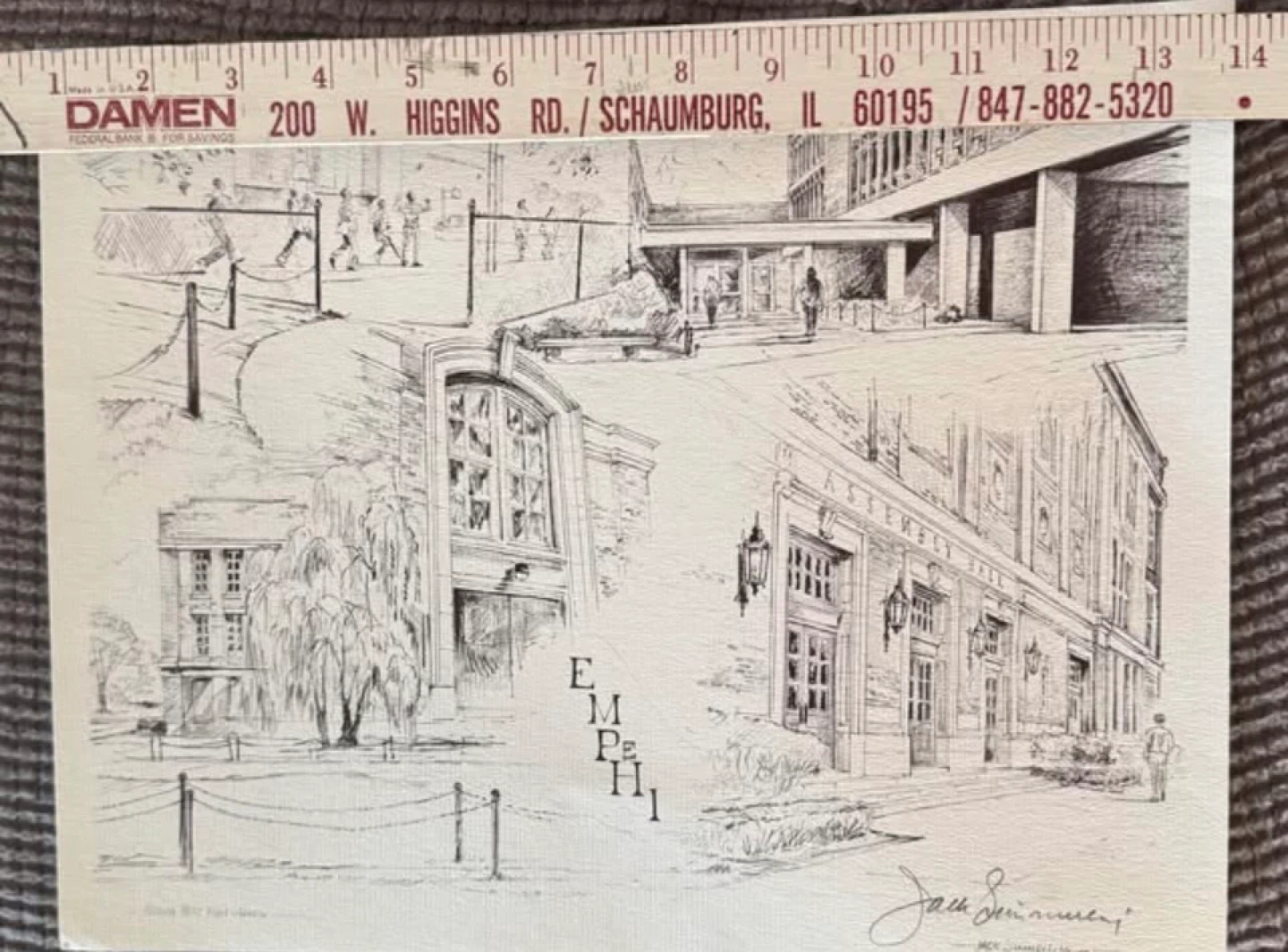 INK DRAWING MORGAN PARK HS
