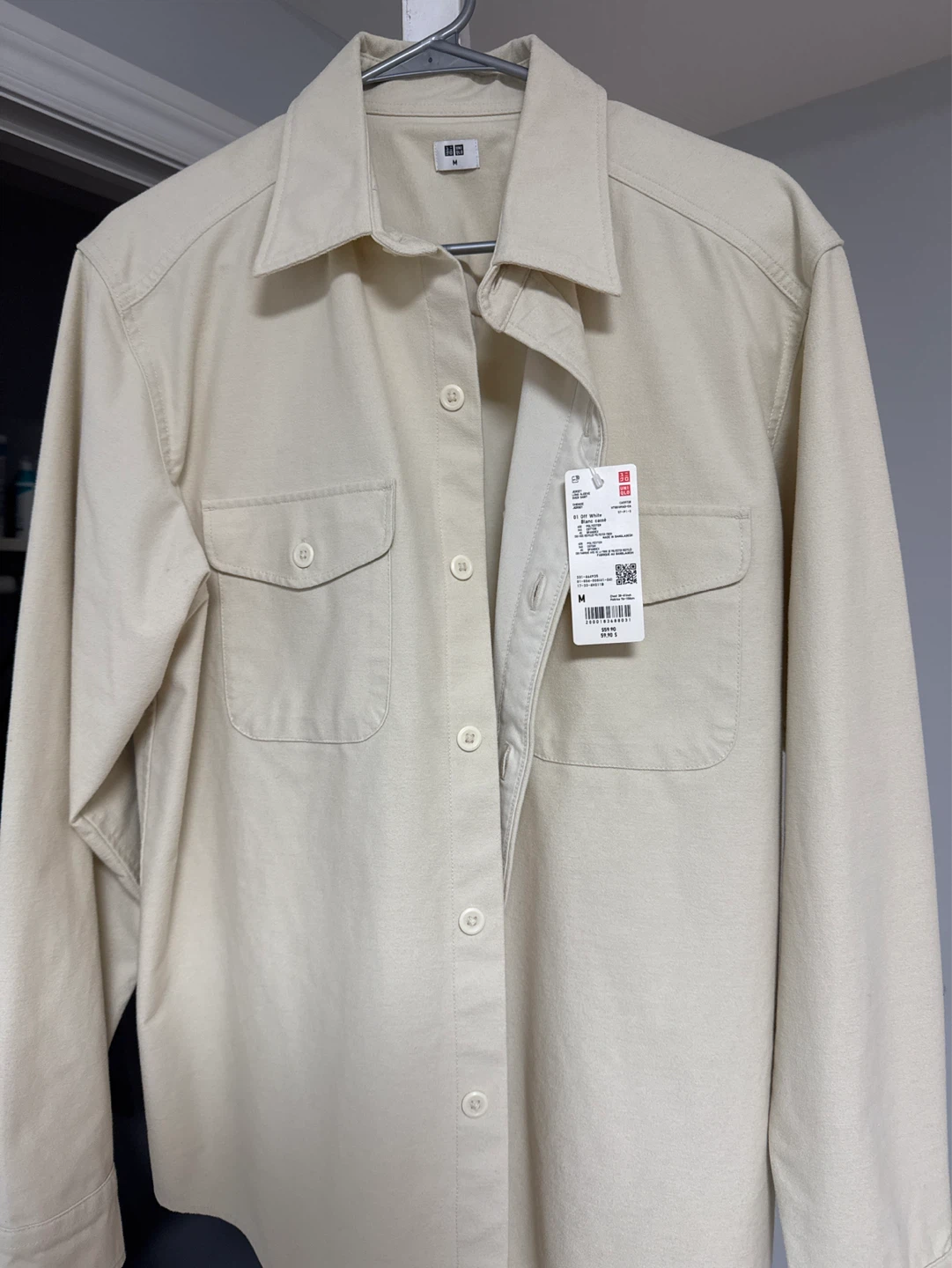 New - Uniqlo Men’s Jersey Long Sleeve Over Shirt - photo 3