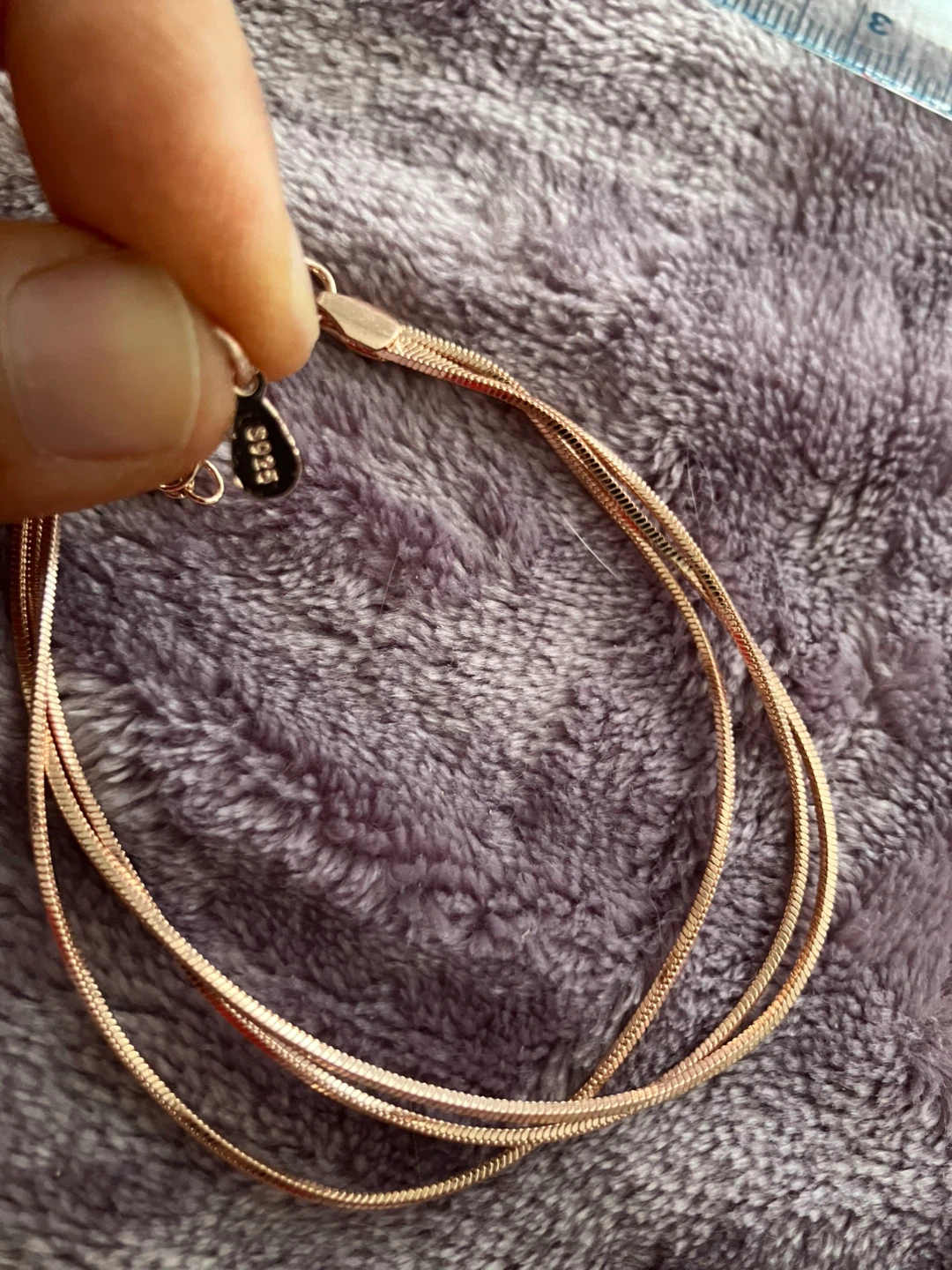 Flash sale ⚡️- Rose Gold Tone Snake Chain bracelet/ anklet - photo 3