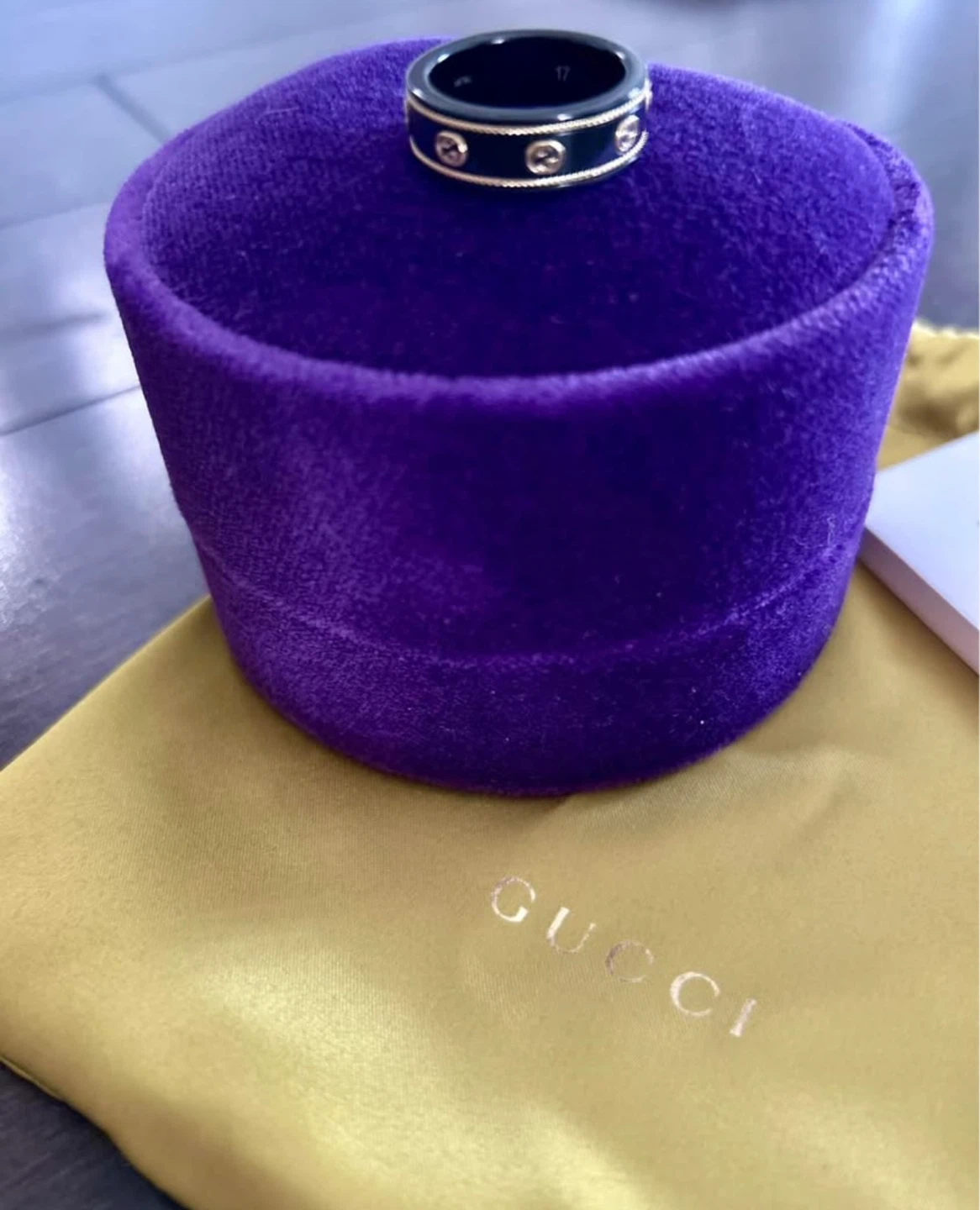 Gucci Icon Ring With 18K Gold Interlocking G - photo 2