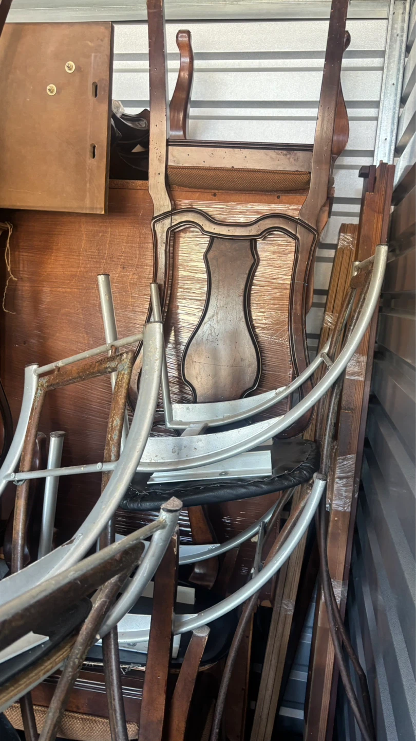 Vintage Wooden Dining Chairs and Cabinet - photo 2