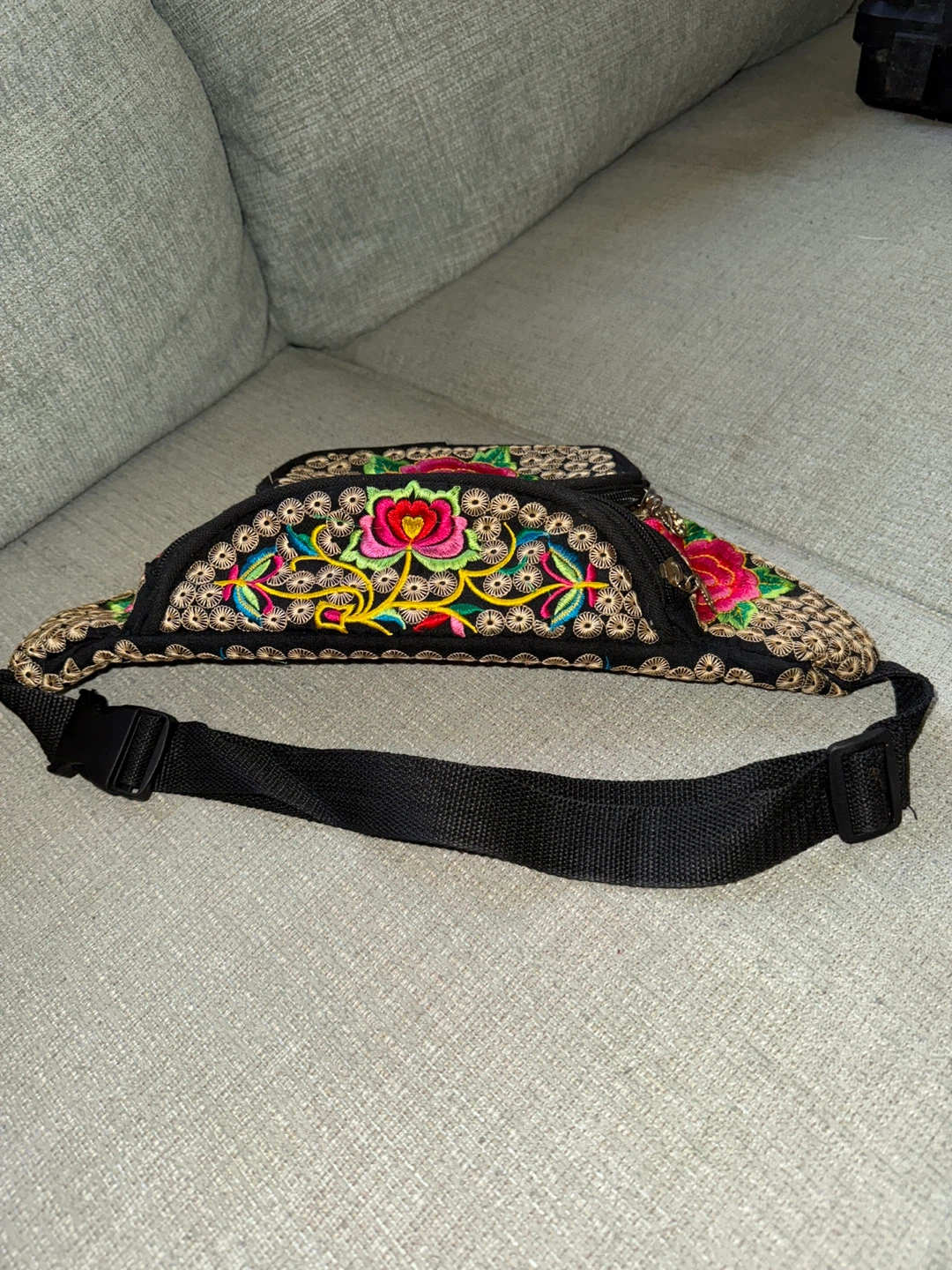 🌱Embroidered Fanny Pack Hip Bag with Floral Design - photo 4