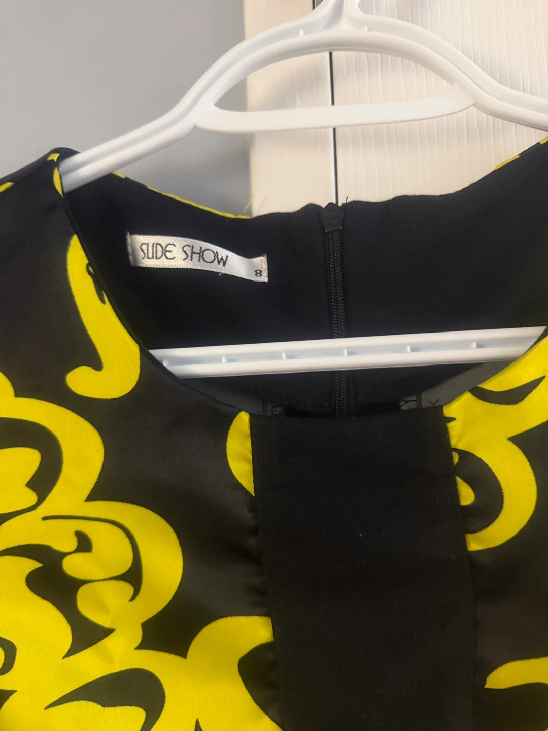 Slide Show Black & Yellow Dress Size 8 (small) - photo 2