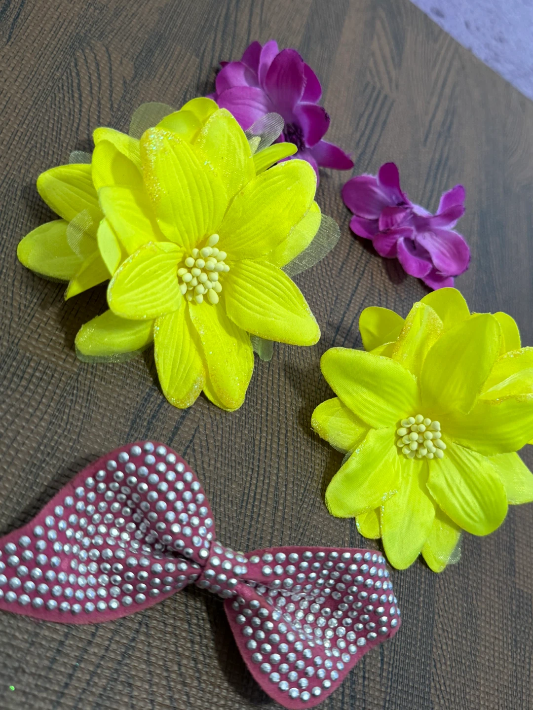 Set of 5 Flower Clips with Bow 🌸🌼🎀 - photo 2