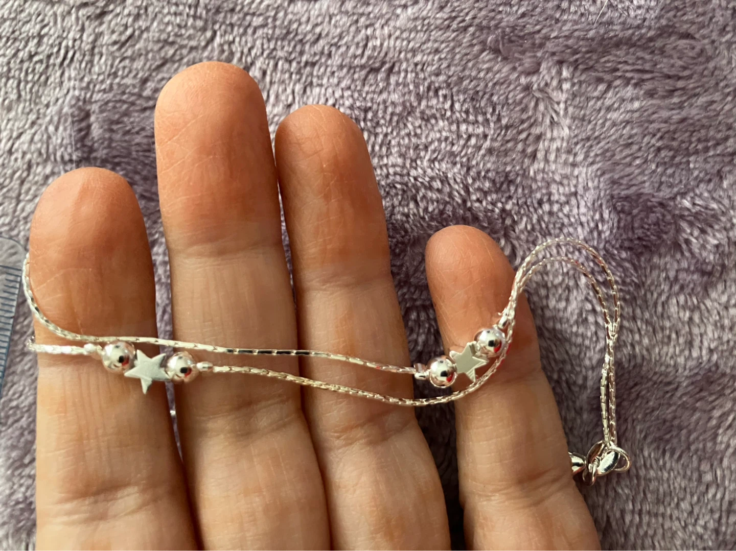 Italy made Silver s925 Double Strand Anklet