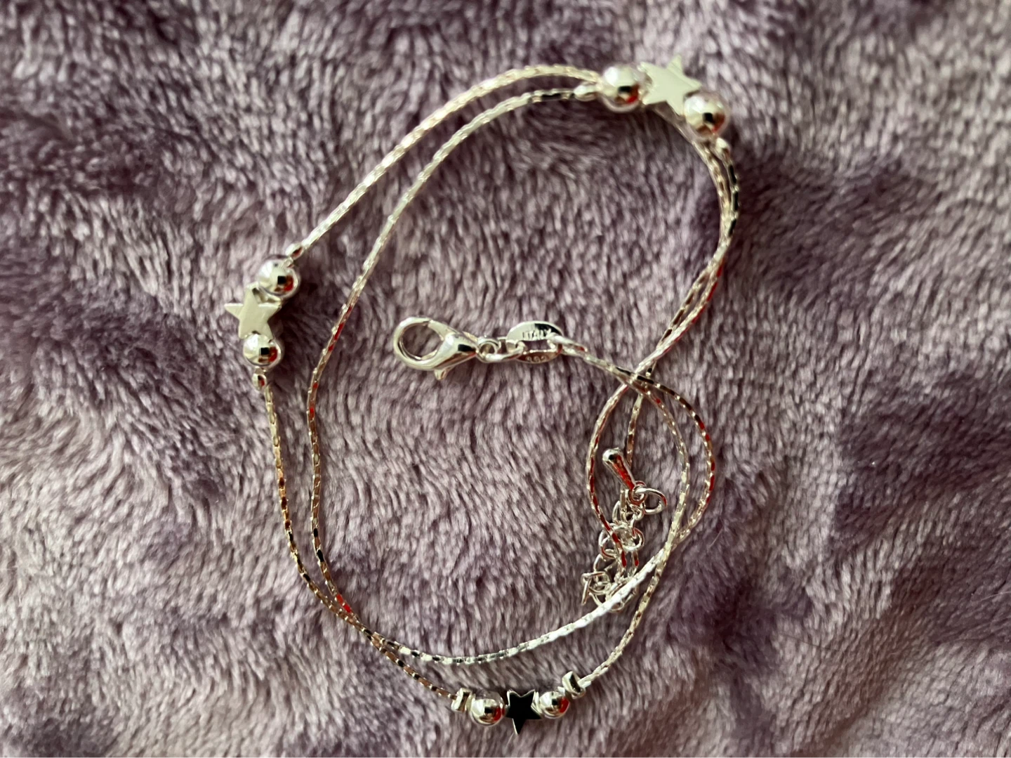 Italy made Silver s925 Double Strand Anklet - photo 3