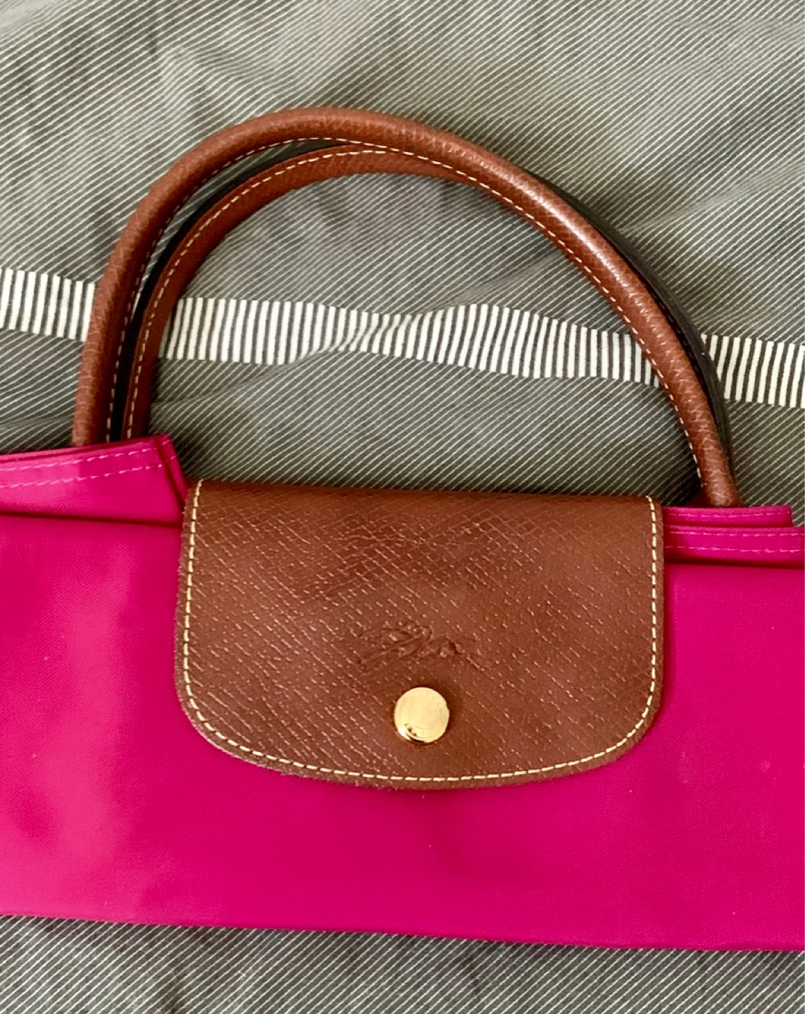 Authentic Longchamp Le Pliage Tote Bag - Pink