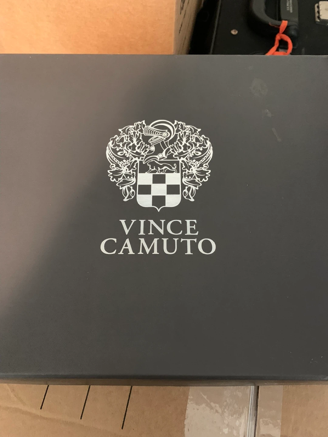 Vince Camuto VC-SAKINAH Black Leather Ankle Boots - Size 8.5
