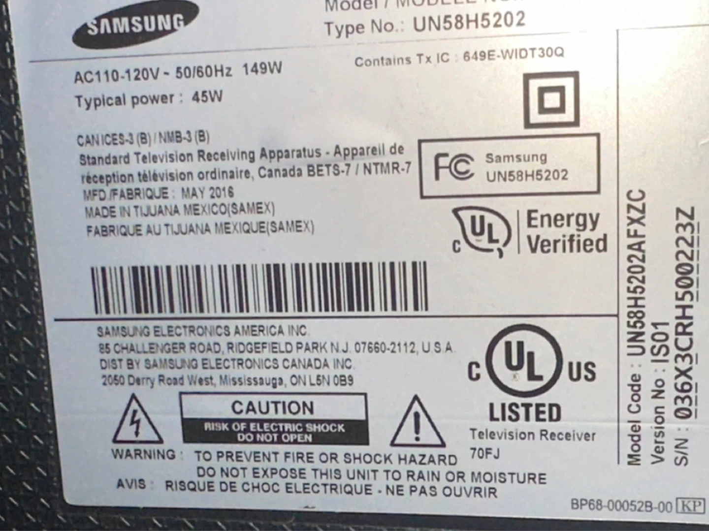 Samsung 58" LED Smart TV - UN58H5202 - photo 2