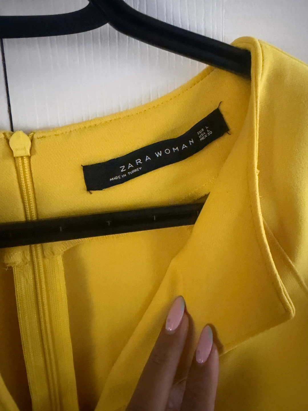 Zara Woman Yellow Cap Sleeve Dress Size L - photo 2