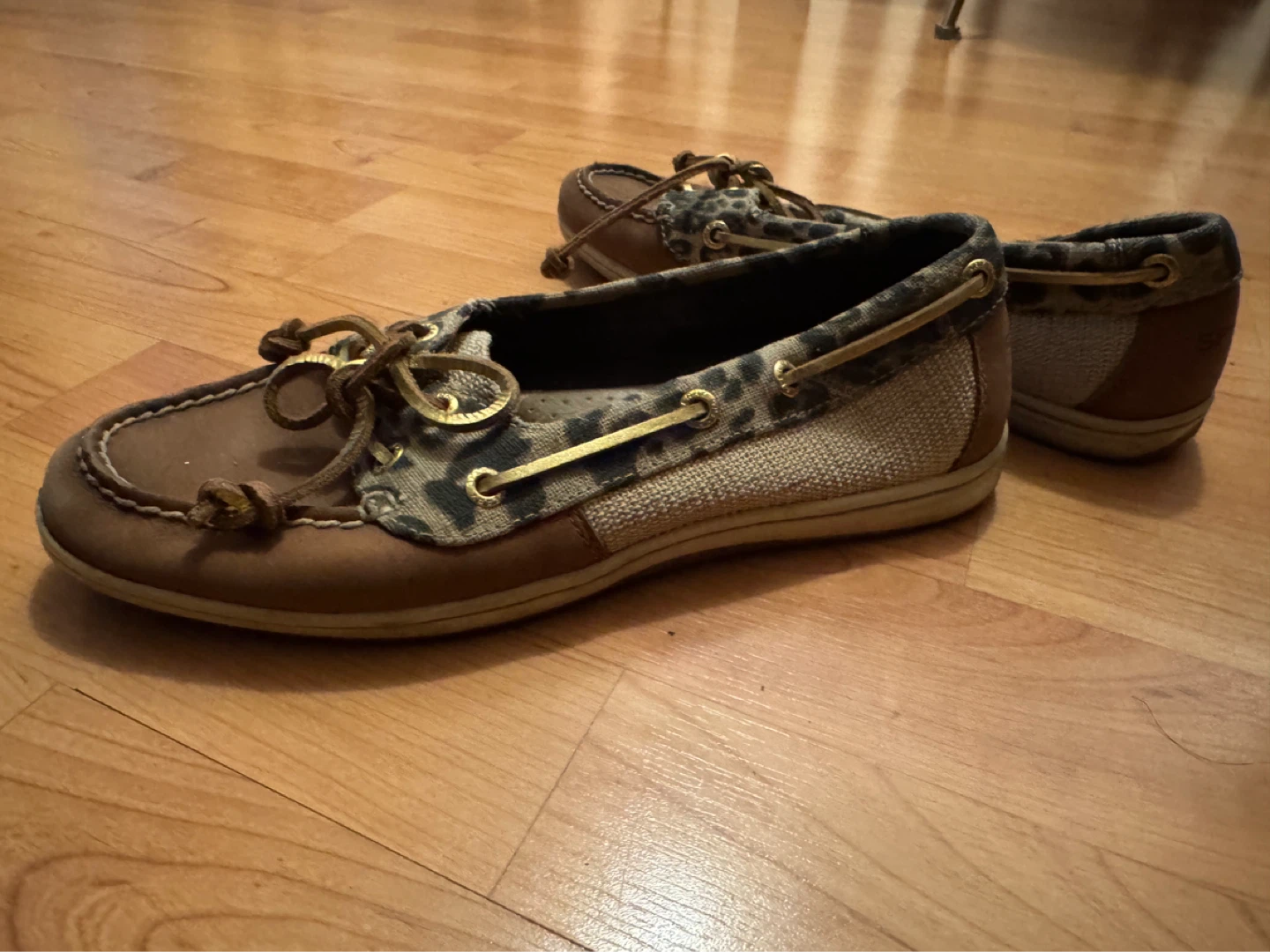 Sperry Boat Shoes - Brown/Leopard Print - photo 4