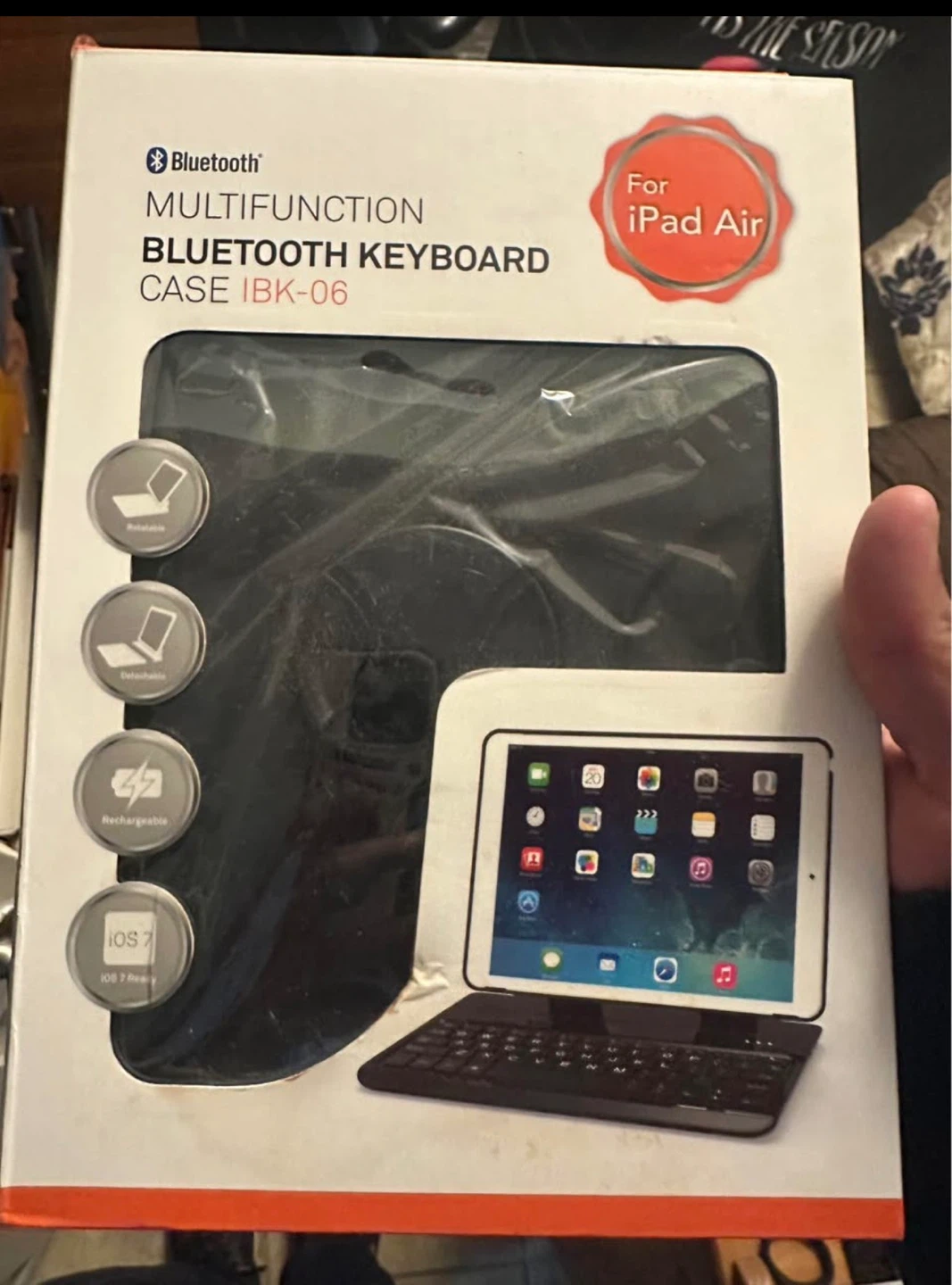 Multifunction Bluetooth Keyboard Case for iPad Air IBK-06