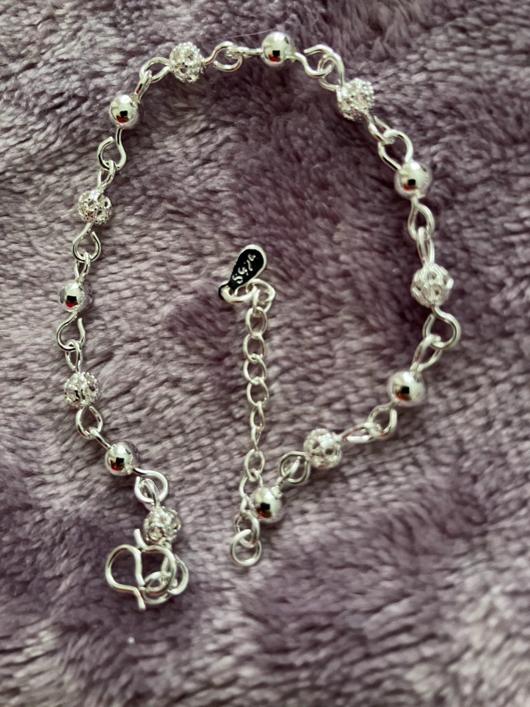 Sterling Silver Beaded Bracelet - photo 3