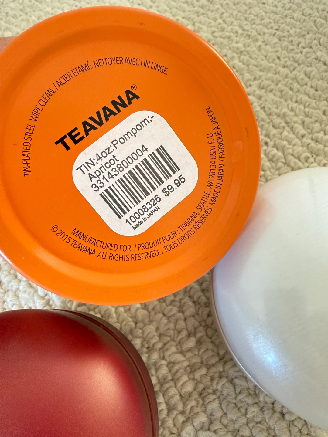 Teavana tea Tin-Plated Steel Tins - photo 3