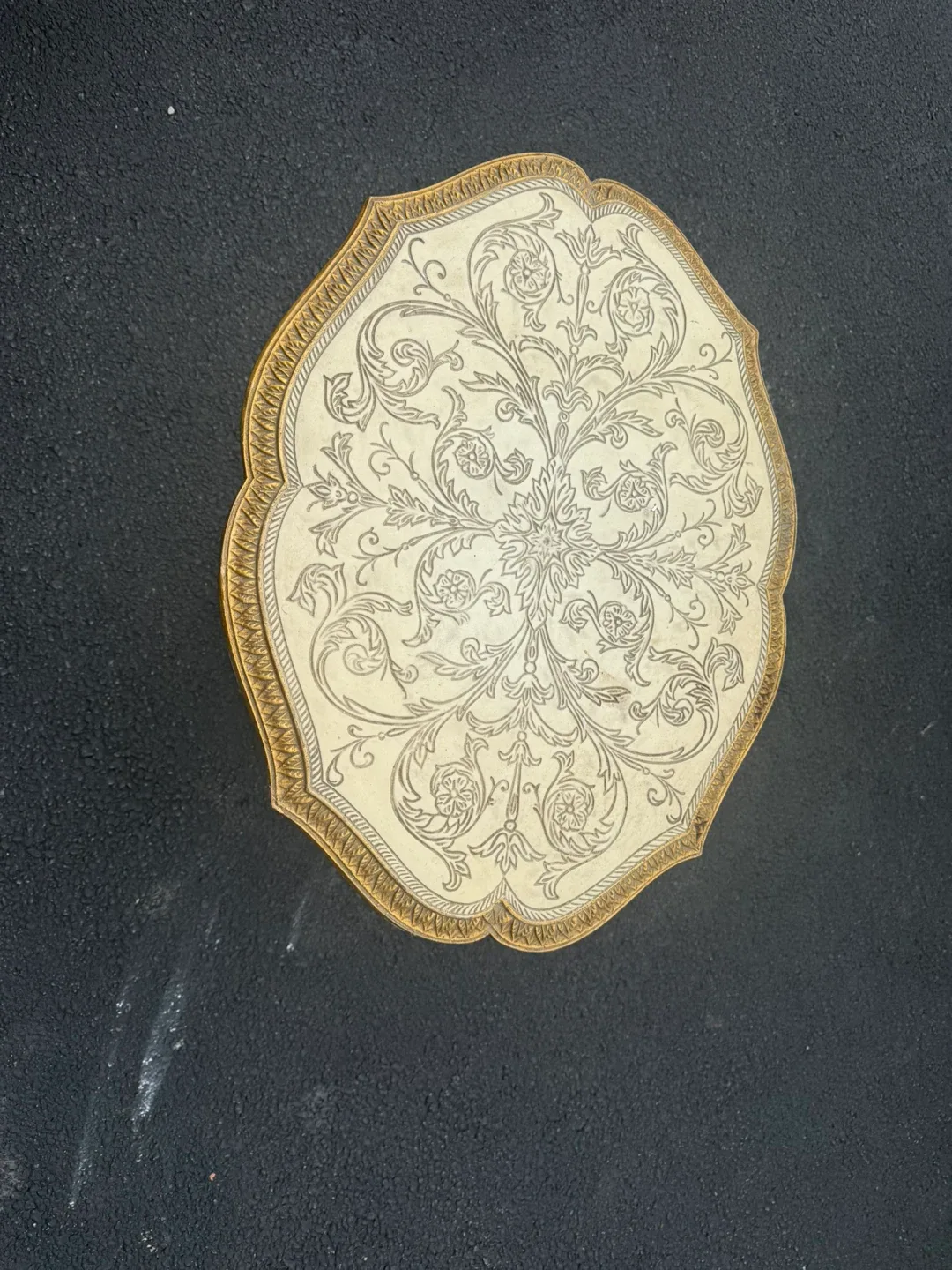 Ornate Cherub Pedestal Table
