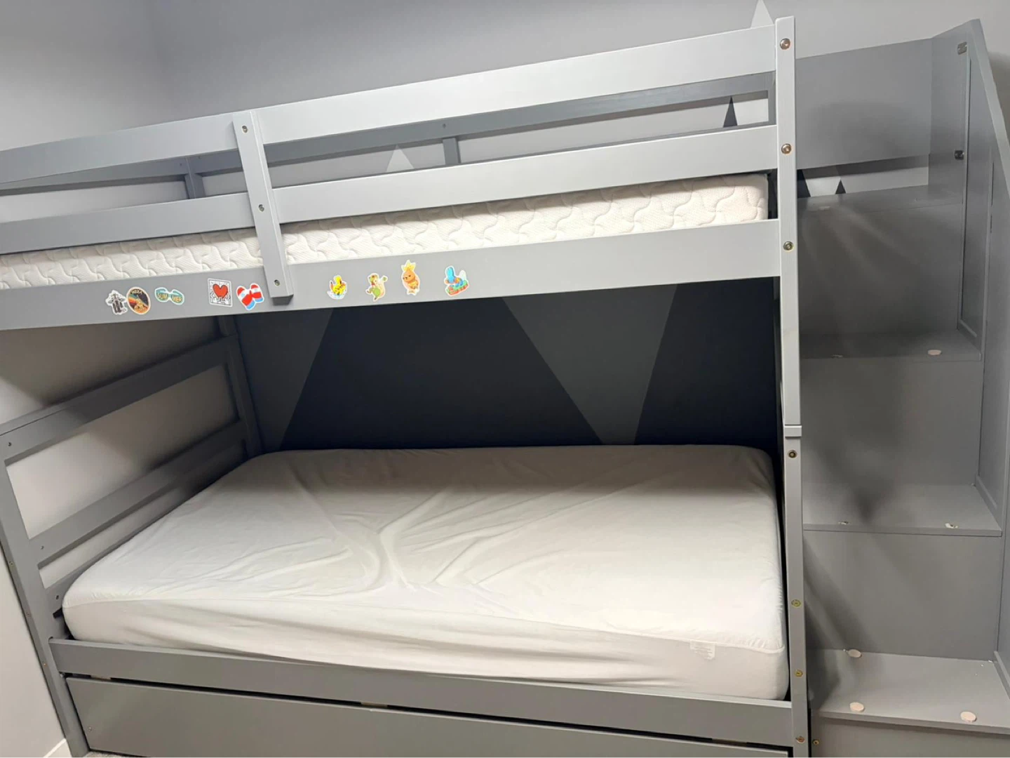 Twin Over Twin Bunk Bed with Drawers - Espresso - photo 2