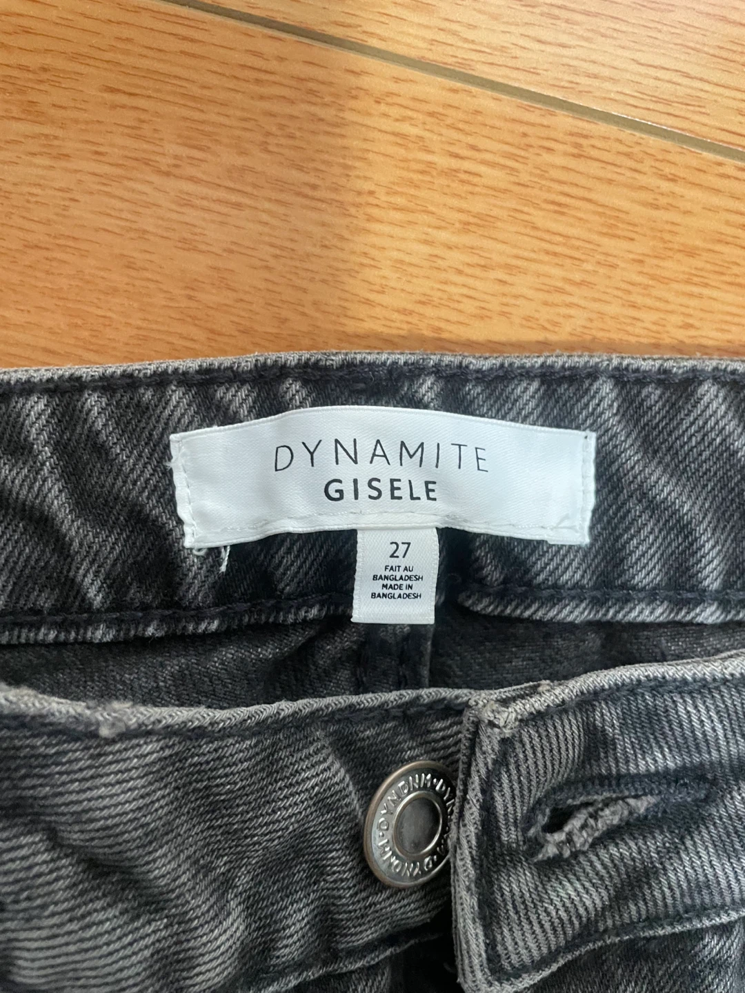 Dynamite Gisele Black Ripped Jeans Size 27 - photo 2